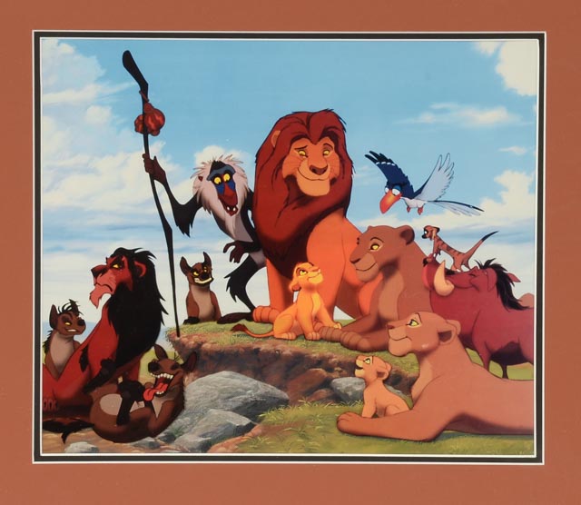 Walt Disney "Lion King" Framed Animation Cel