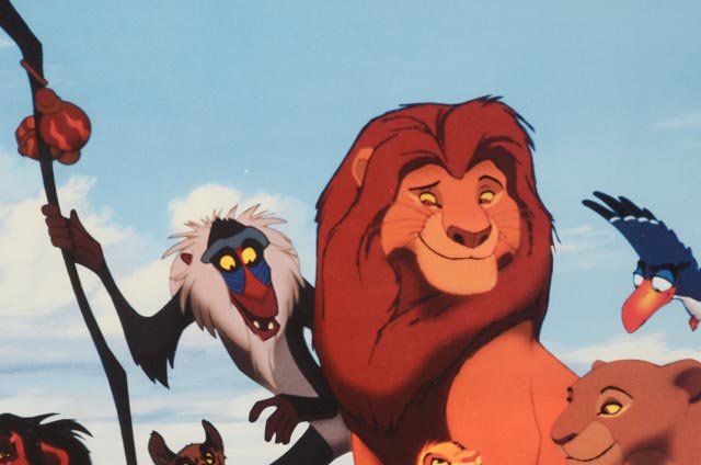 Walt Disney "Lion King" Framed Animation Cel