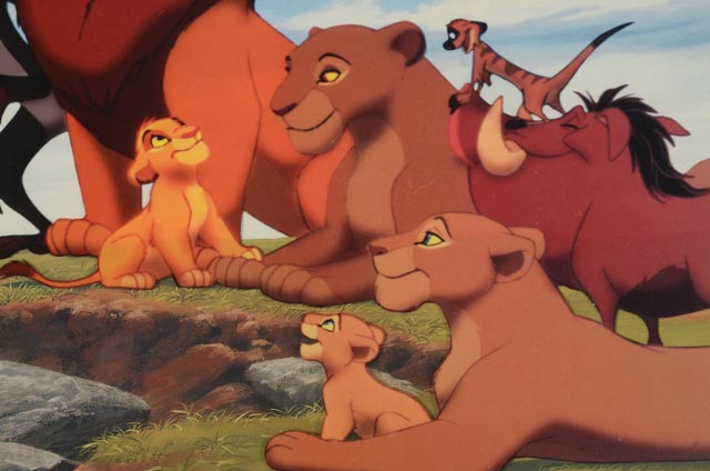 Walt Disney "Lion King" Framed Animation Cel