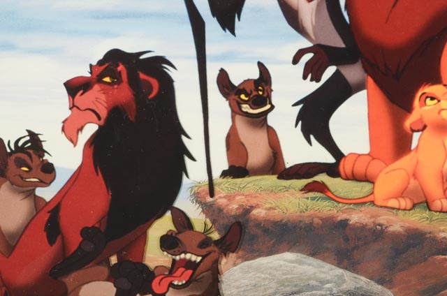 Walt Disney "Lion King" Framed Animation Cel