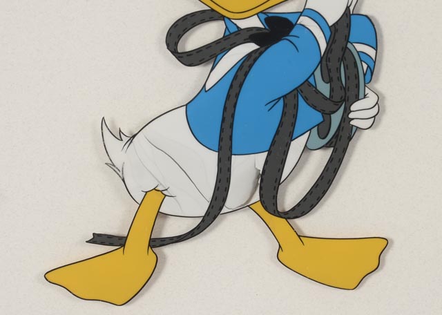 Celluloid Acetate Animation Cel of Walt Disney's Character Donald Duck