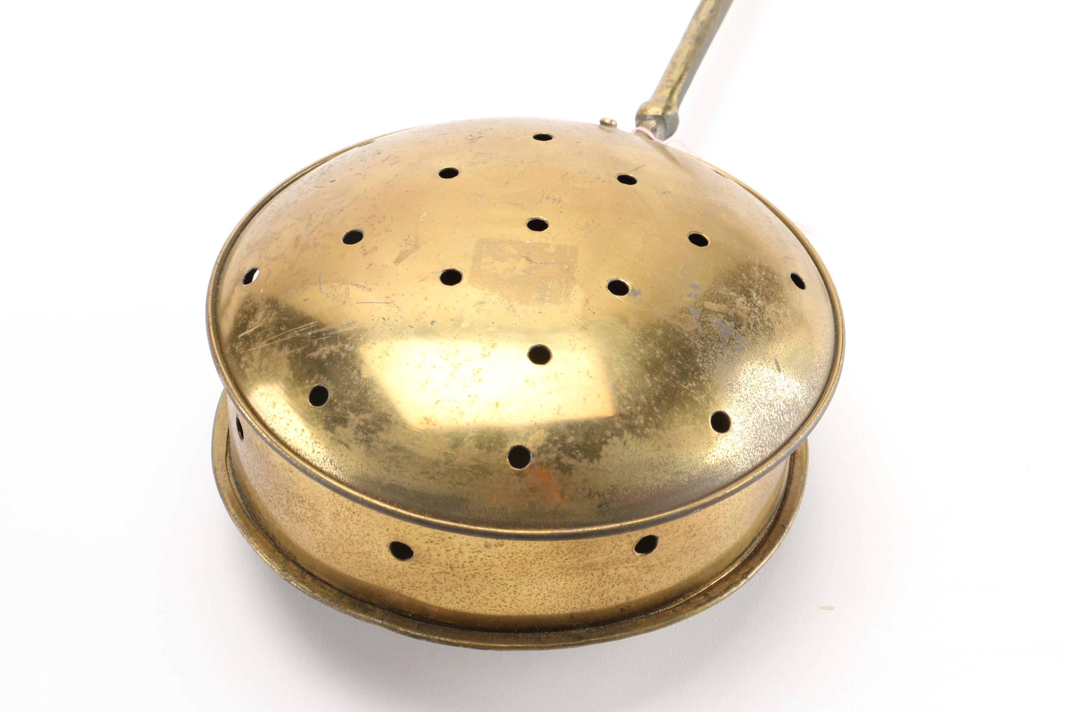 Pair of Vintage Brass Bed Warmers