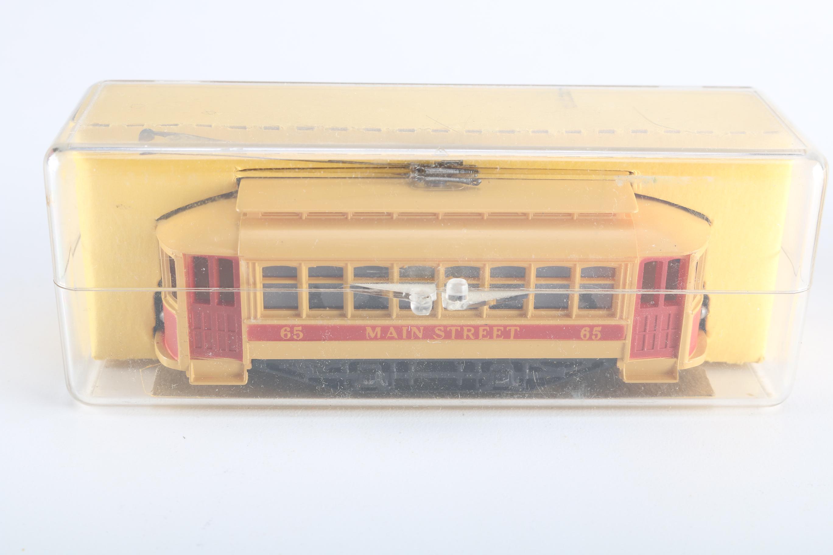 Vintage Trolly Model Train Cars