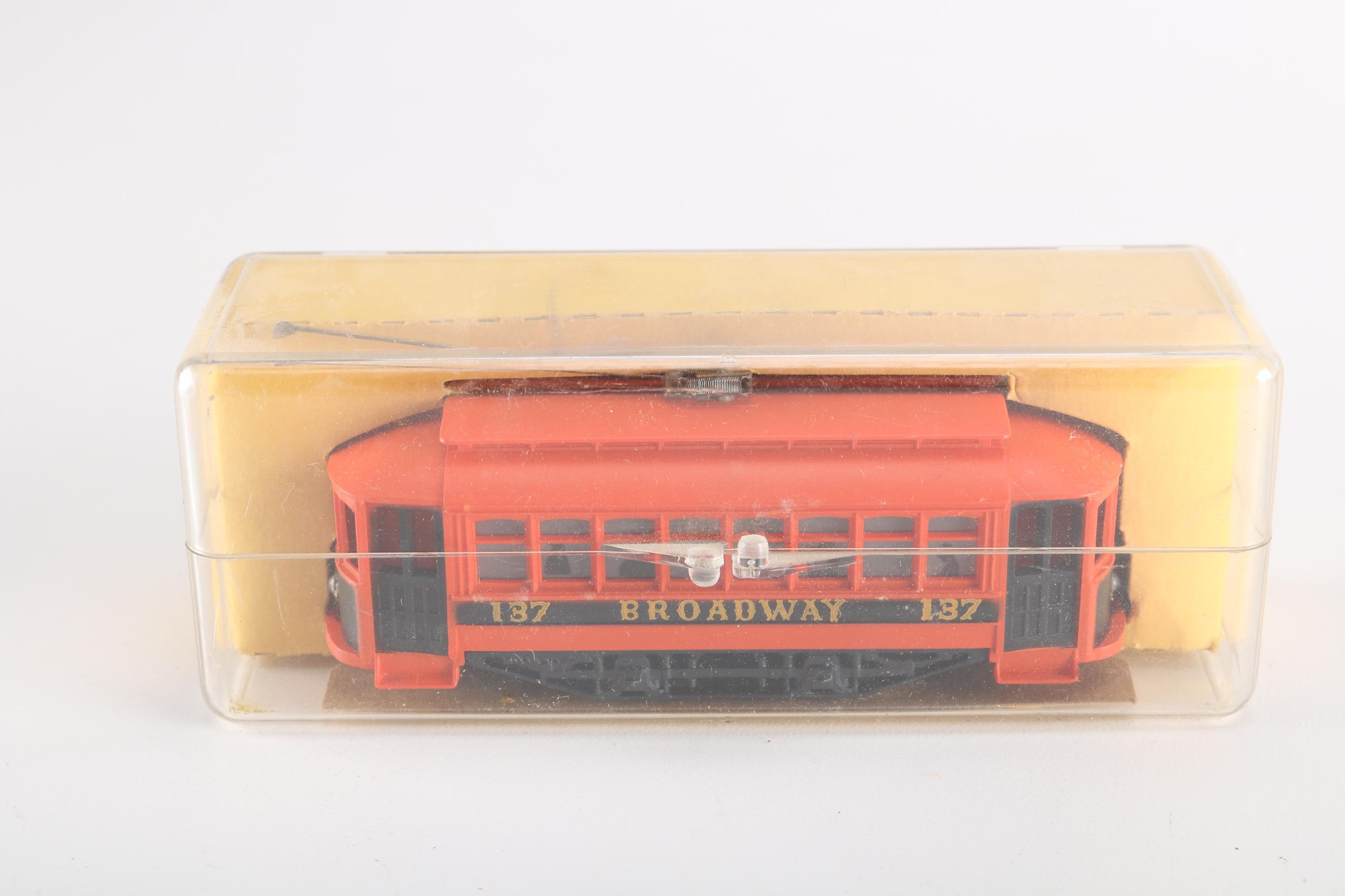 Vintage Trolly Model Train Cars