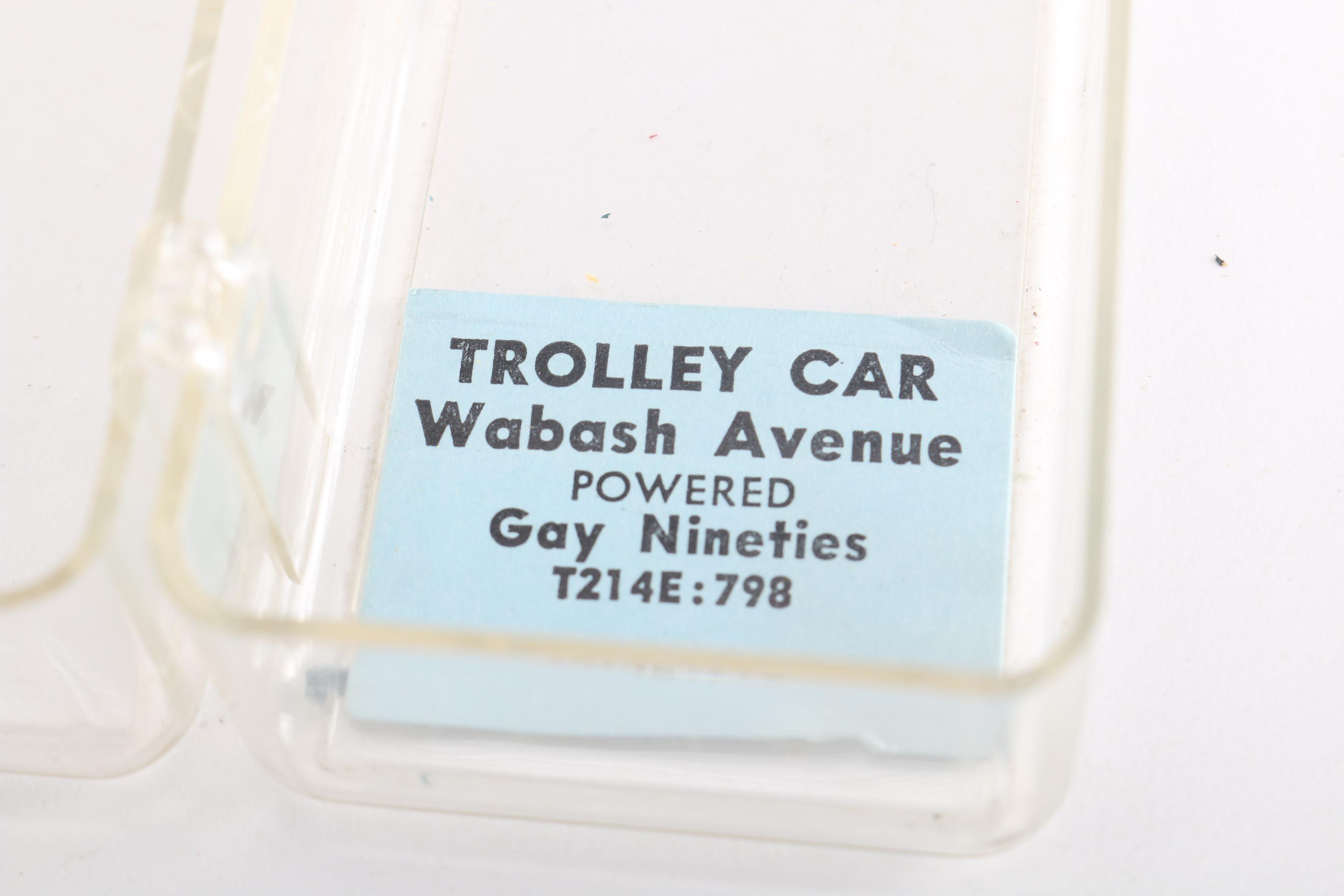 Vintage Trolly Model Train Cars