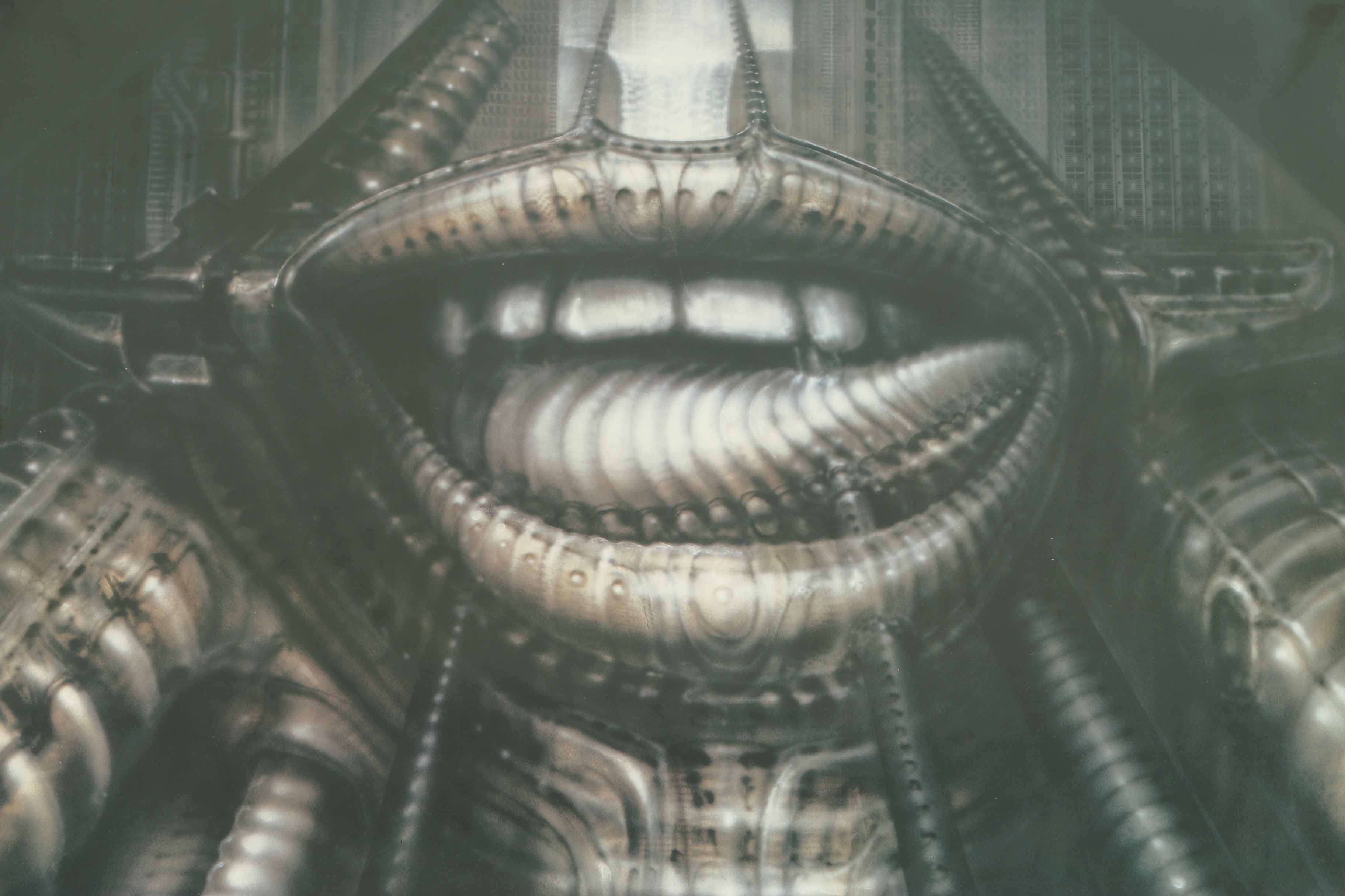 H.R. Giger Print of "Then and Now," Album Cover of Emerson, Lake, and Palmer Release