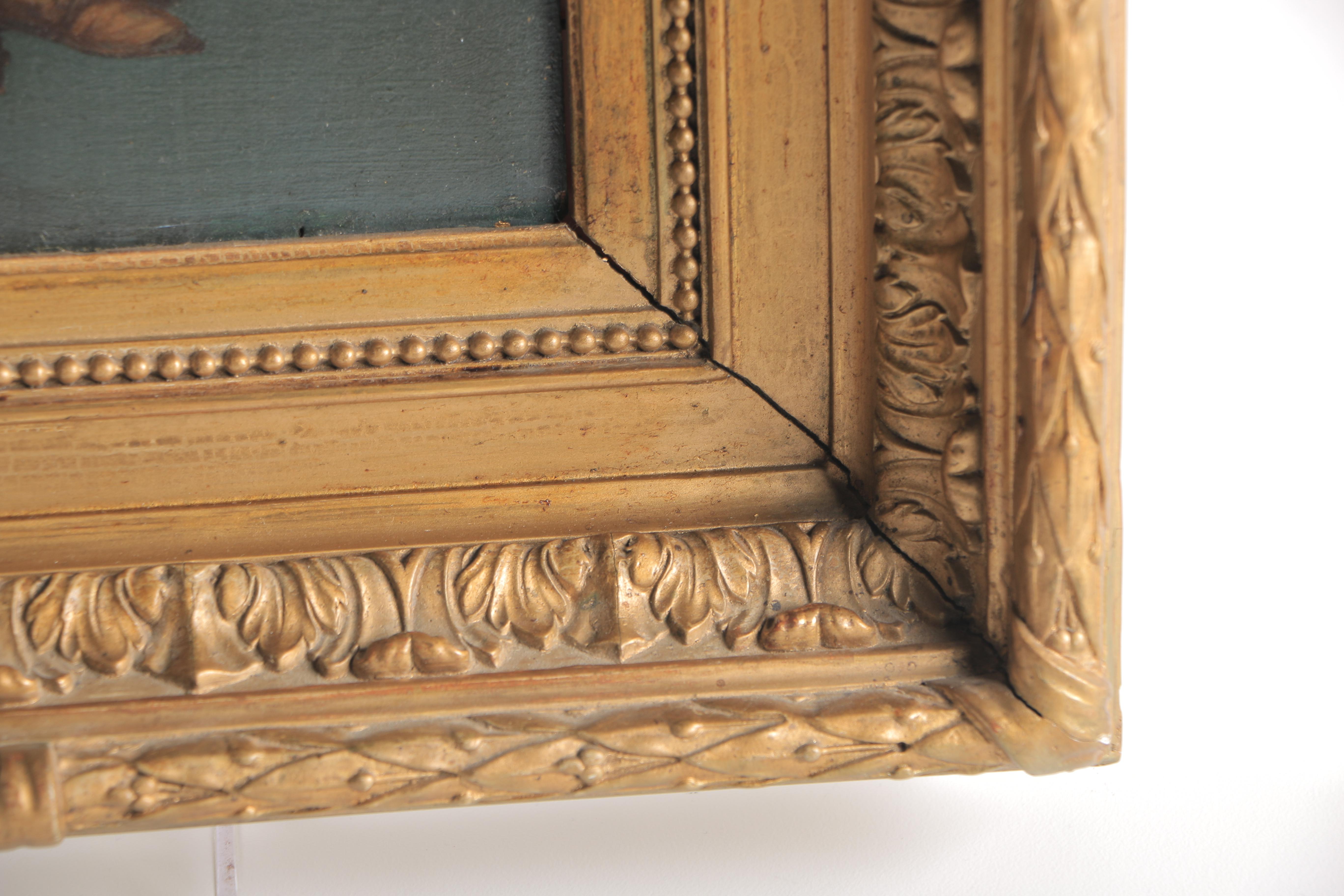 A. Rueff Oil Painting on Board After "A Standing Cavalier Holding a Halberd"