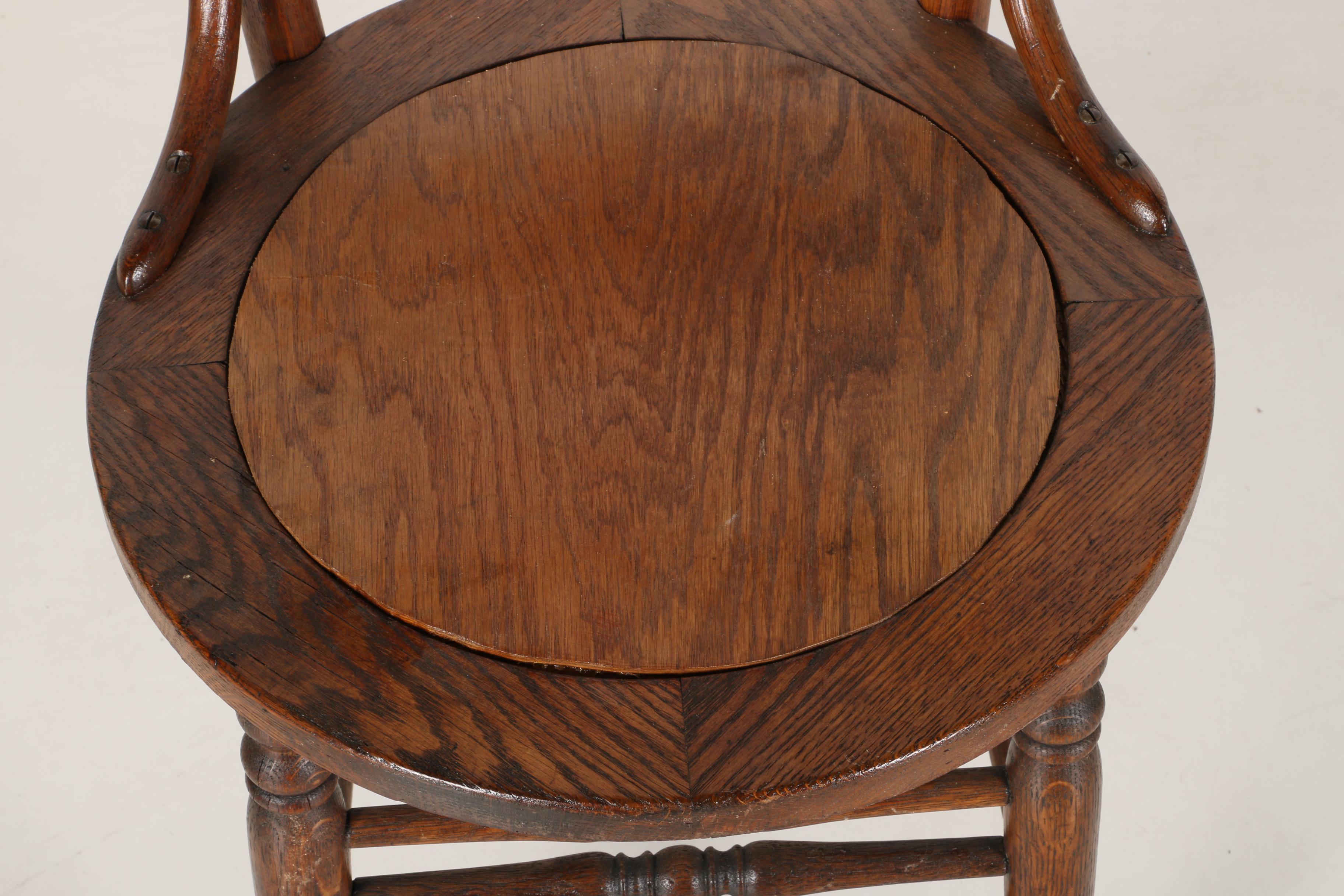 Tall Craftsman Style Wooden Chair