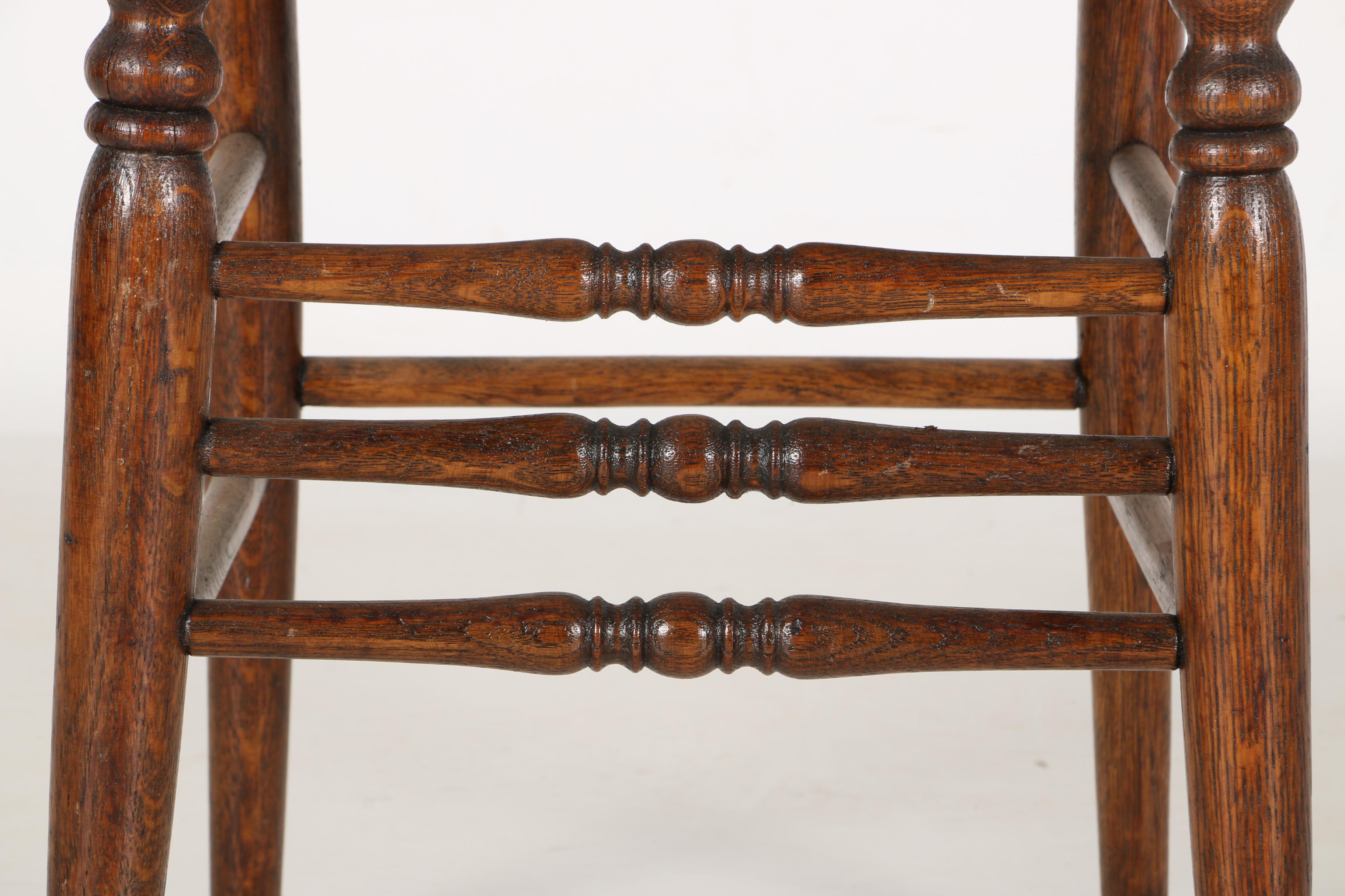 Tall Craftsman Style Wooden Chair