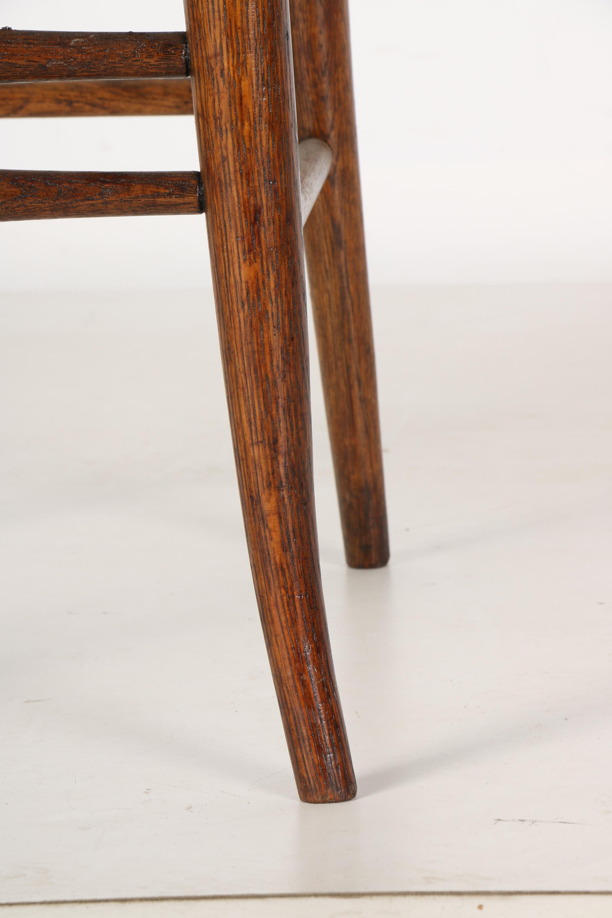 Tall Craftsman Style Wooden Chair