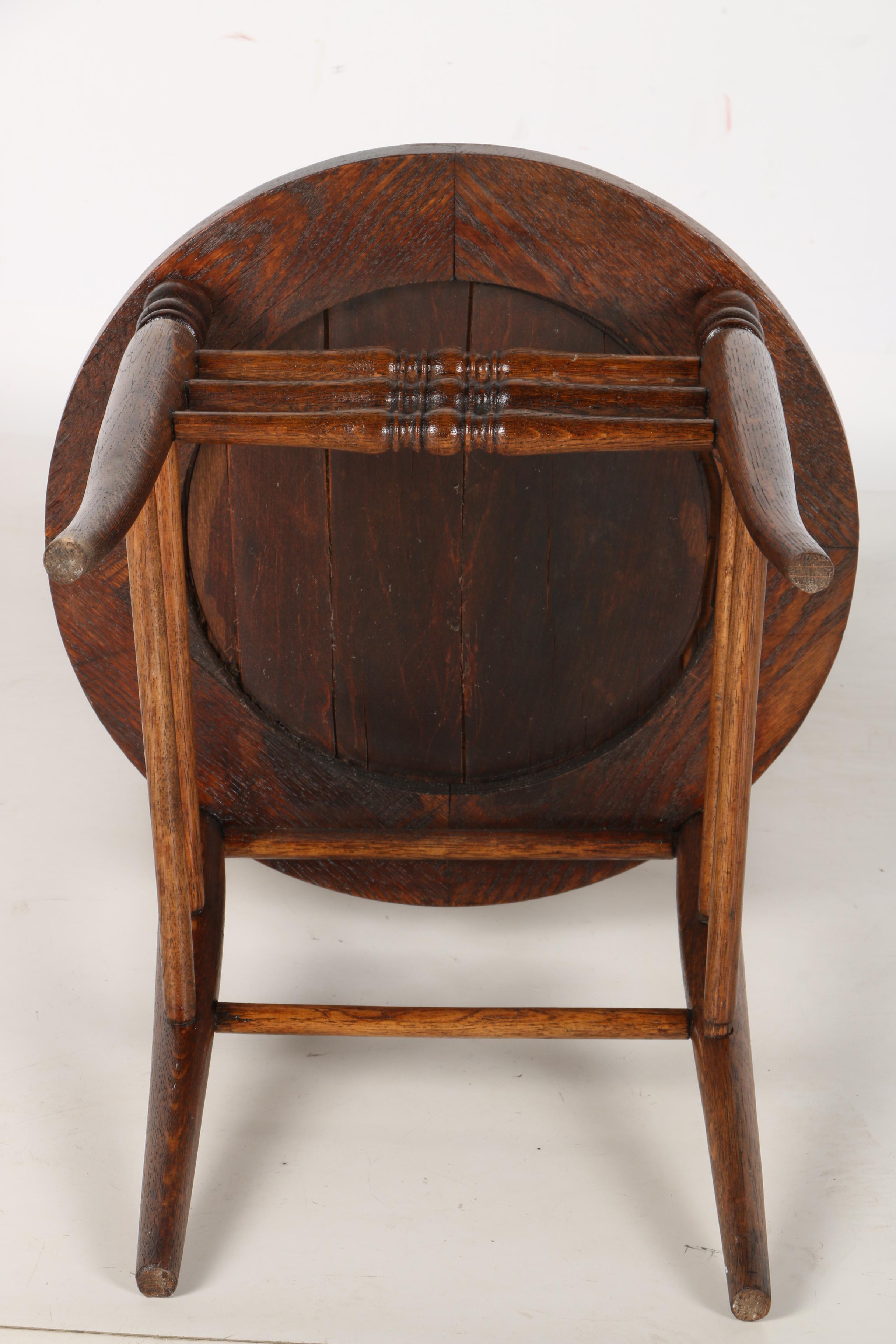 Tall Craftsman Style Wooden Chair