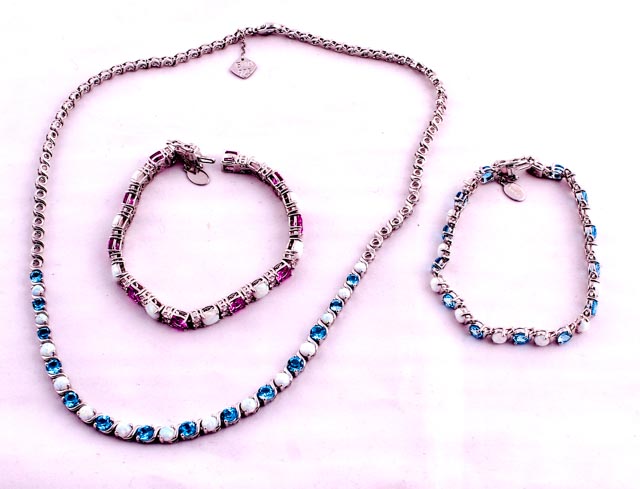 EMA Designer Topaz Sapphire and Opal Jewelry Collection