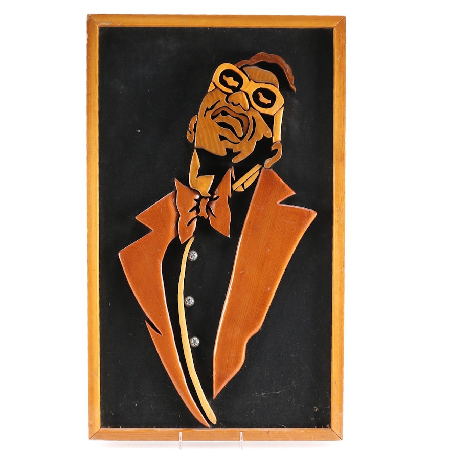 Ray Charles Angola Prison Art Wood Inlay