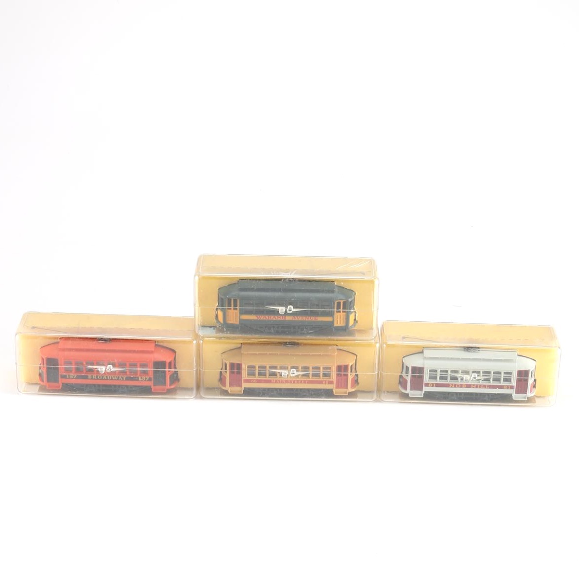 Vintage Trolly Model Train Cars