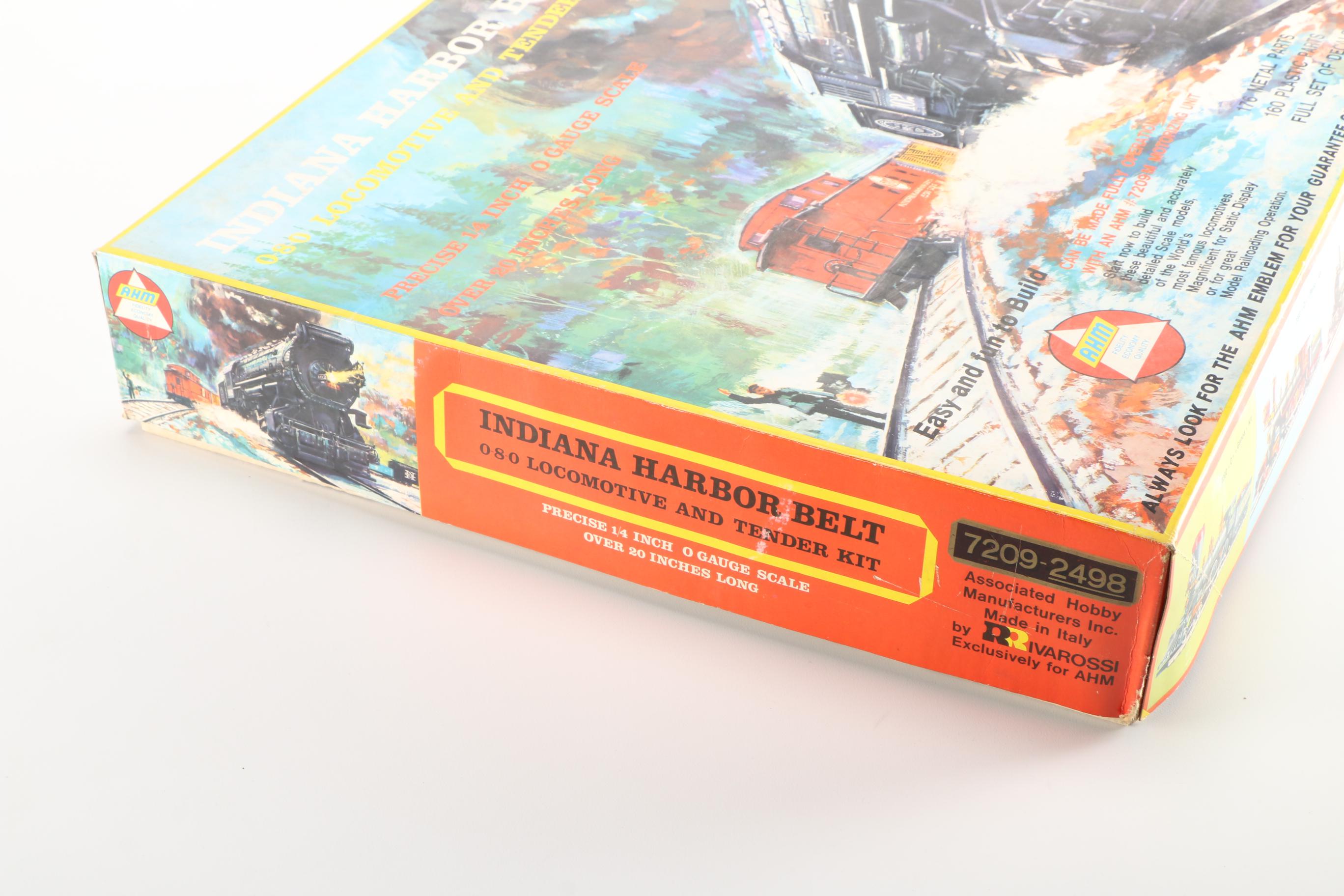 AHM Indiana Harbor Belt Locomotive and Tender Model Train Kit