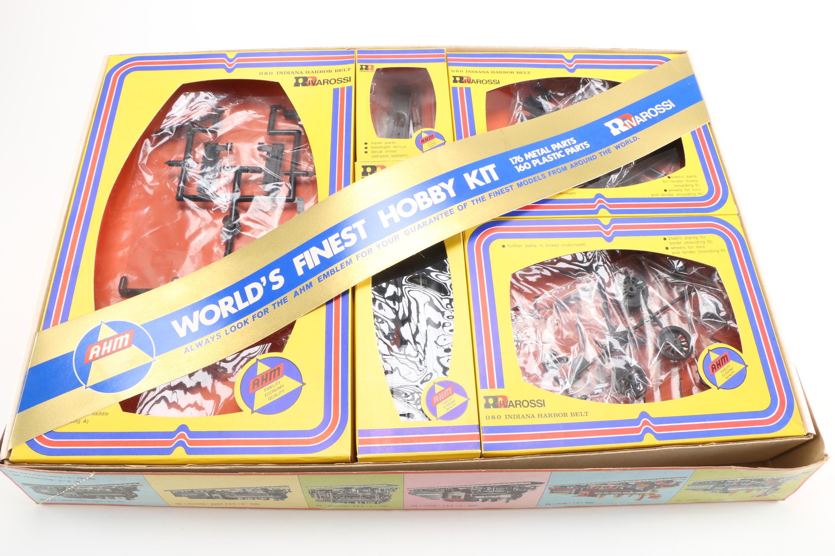 AHM Indiana Harbor Belt Locomotive and Tender Model Train Kit