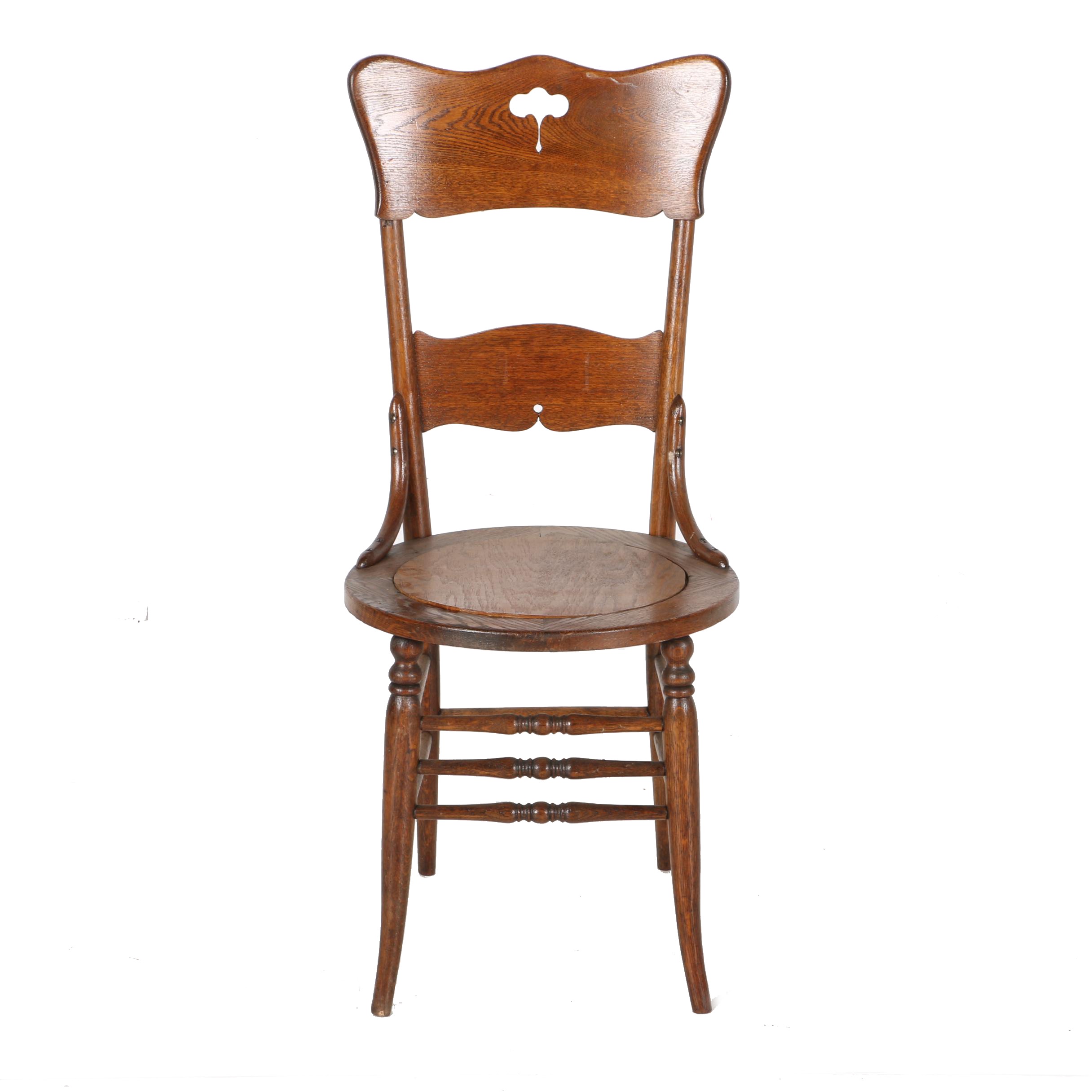 Tall Craftsman Style Wooden Chair