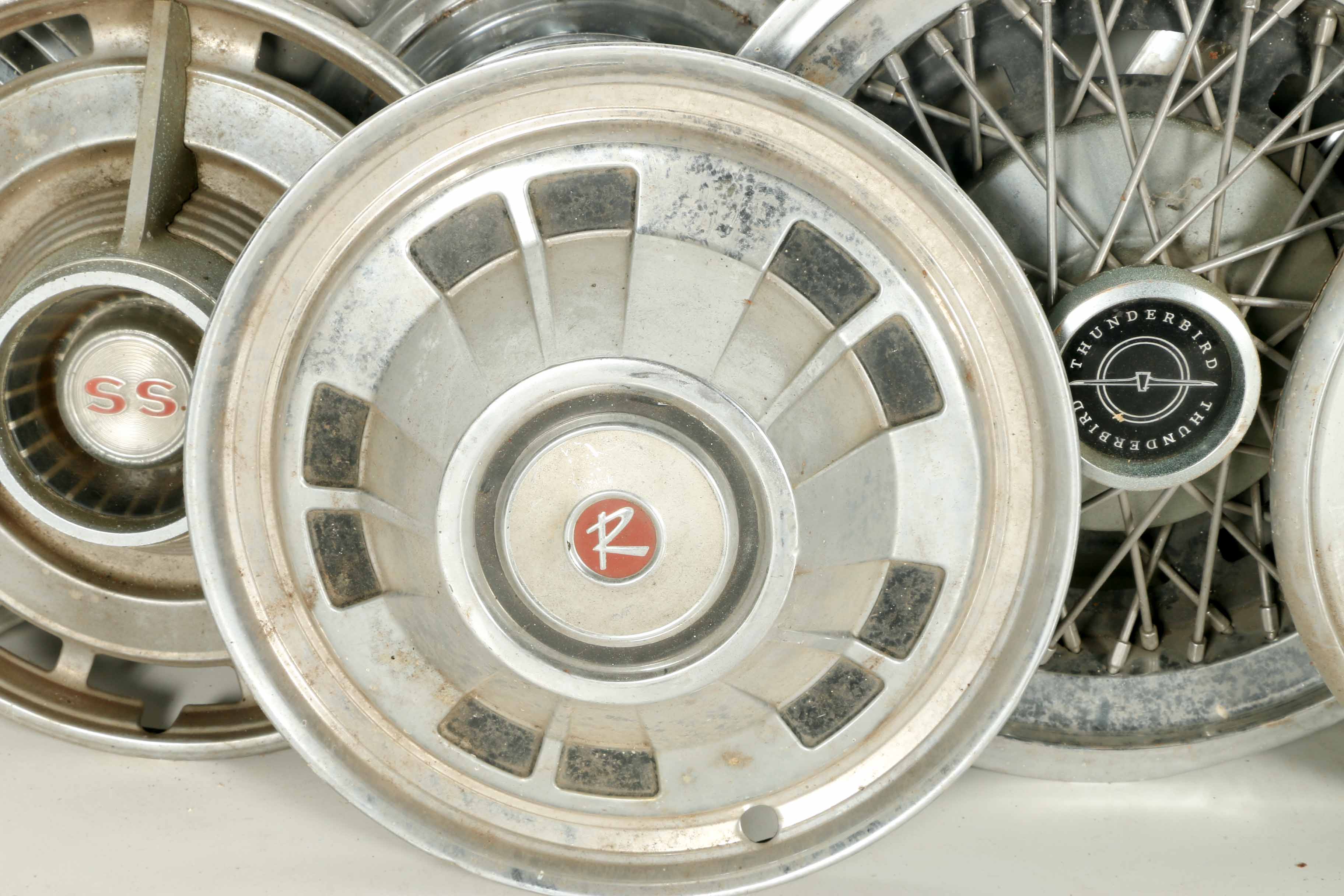 Rambler, Thunderbird, Cadillac and Other Vintage Hubcaps