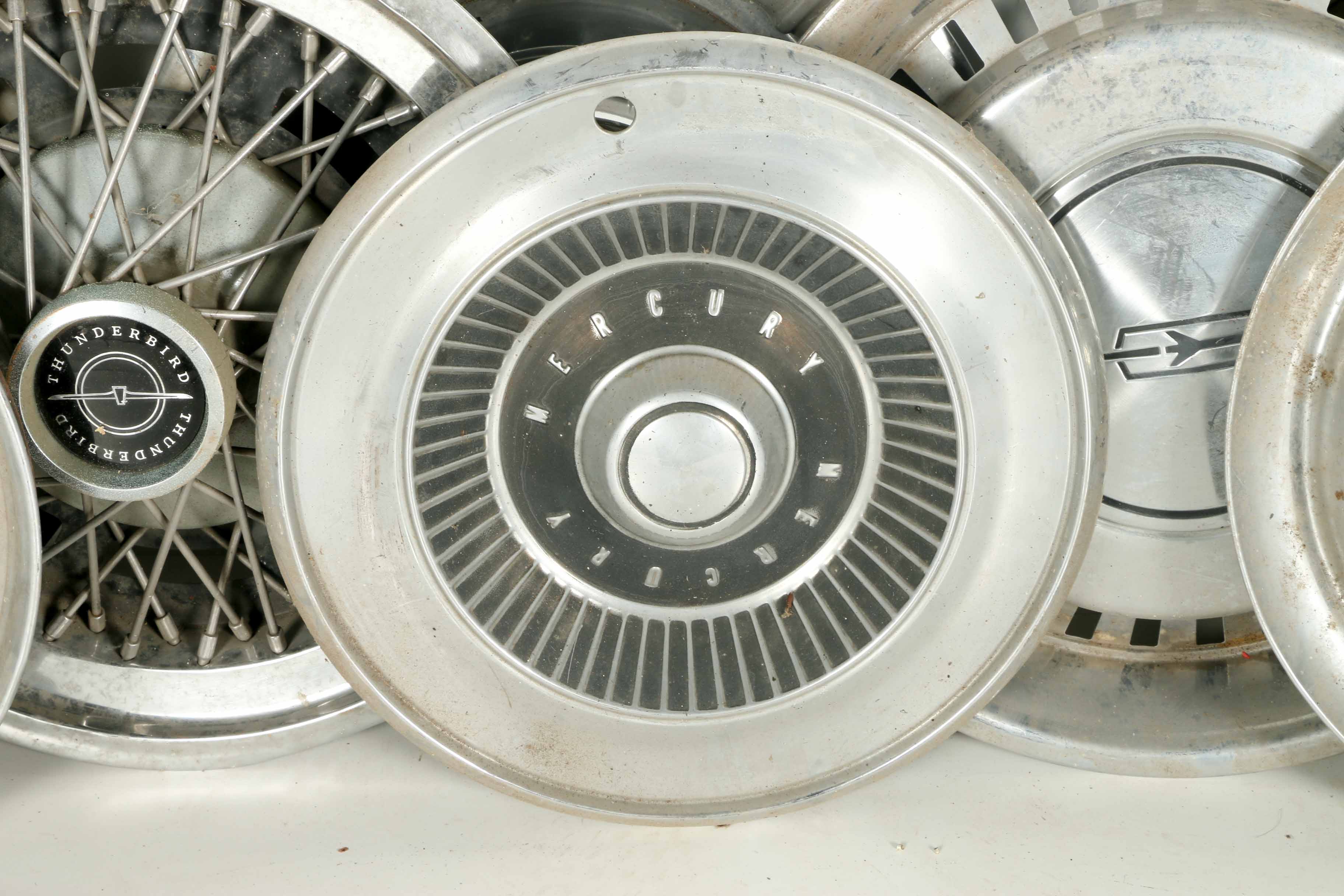 Rambler, Thunderbird, Cadillac and Other Vintage Hubcaps