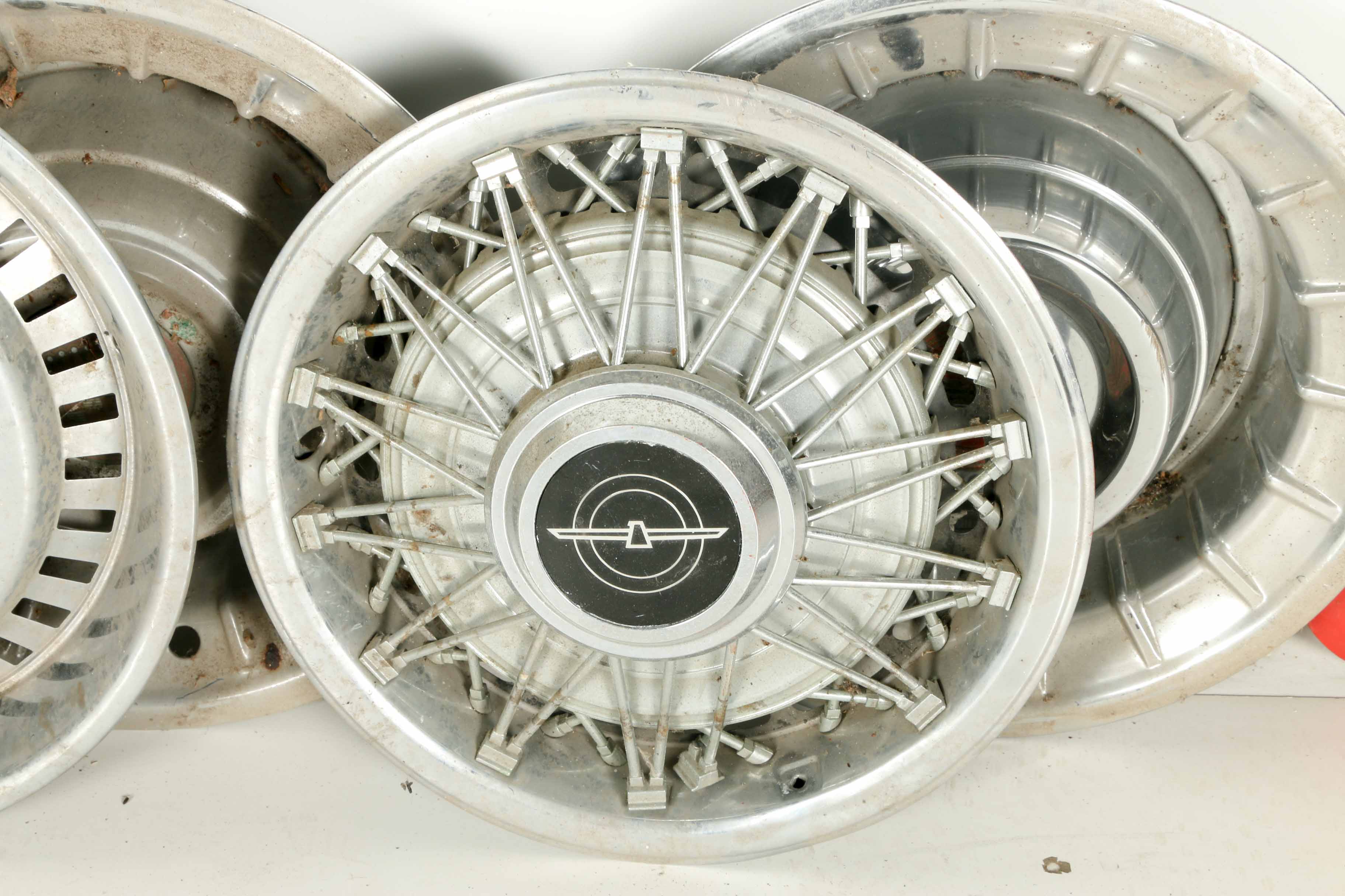 Rambler, Thunderbird, Cadillac and Other Vintage Hubcaps