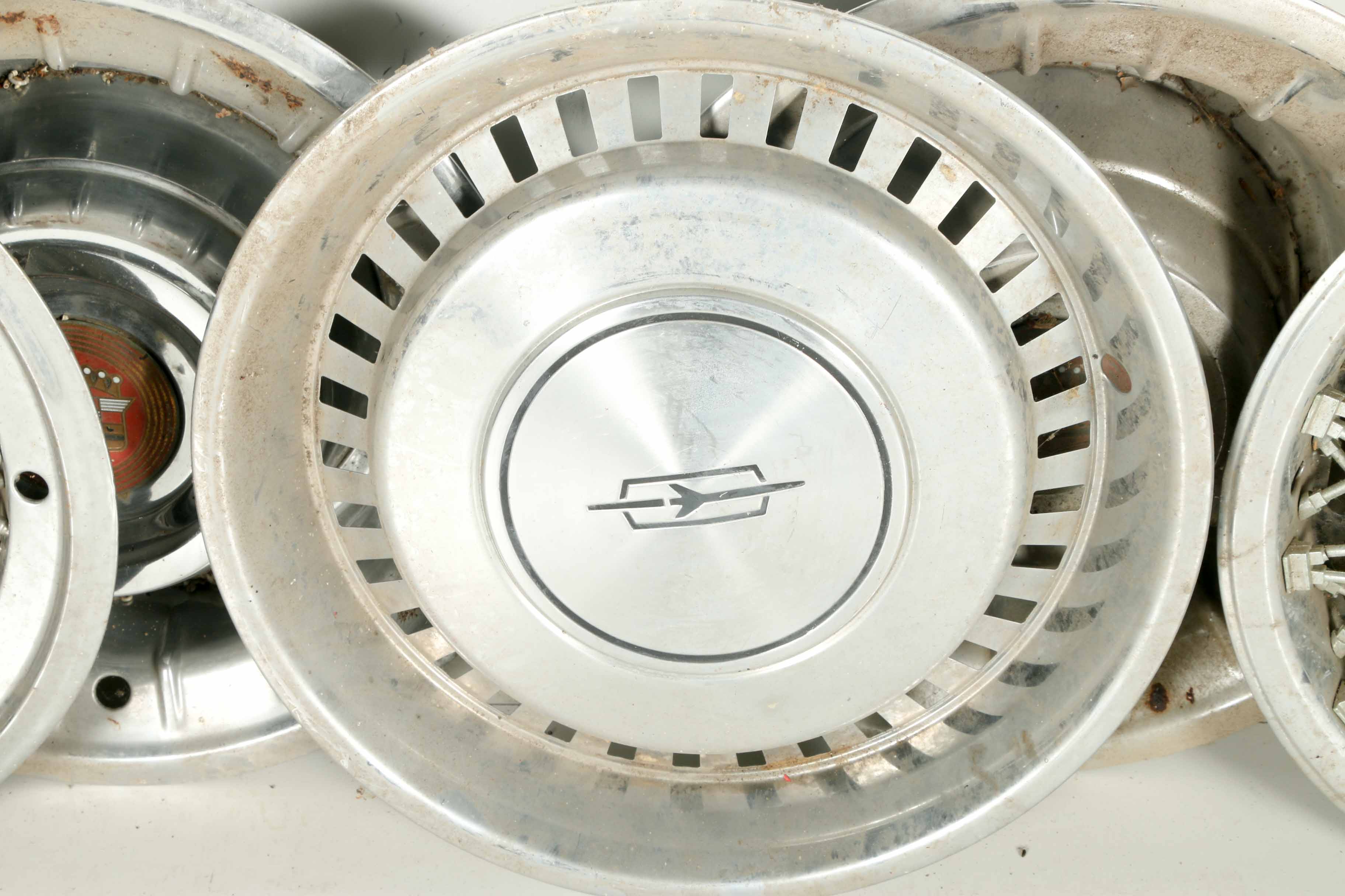 Rambler, Thunderbird, Cadillac and Other Vintage Hubcaps