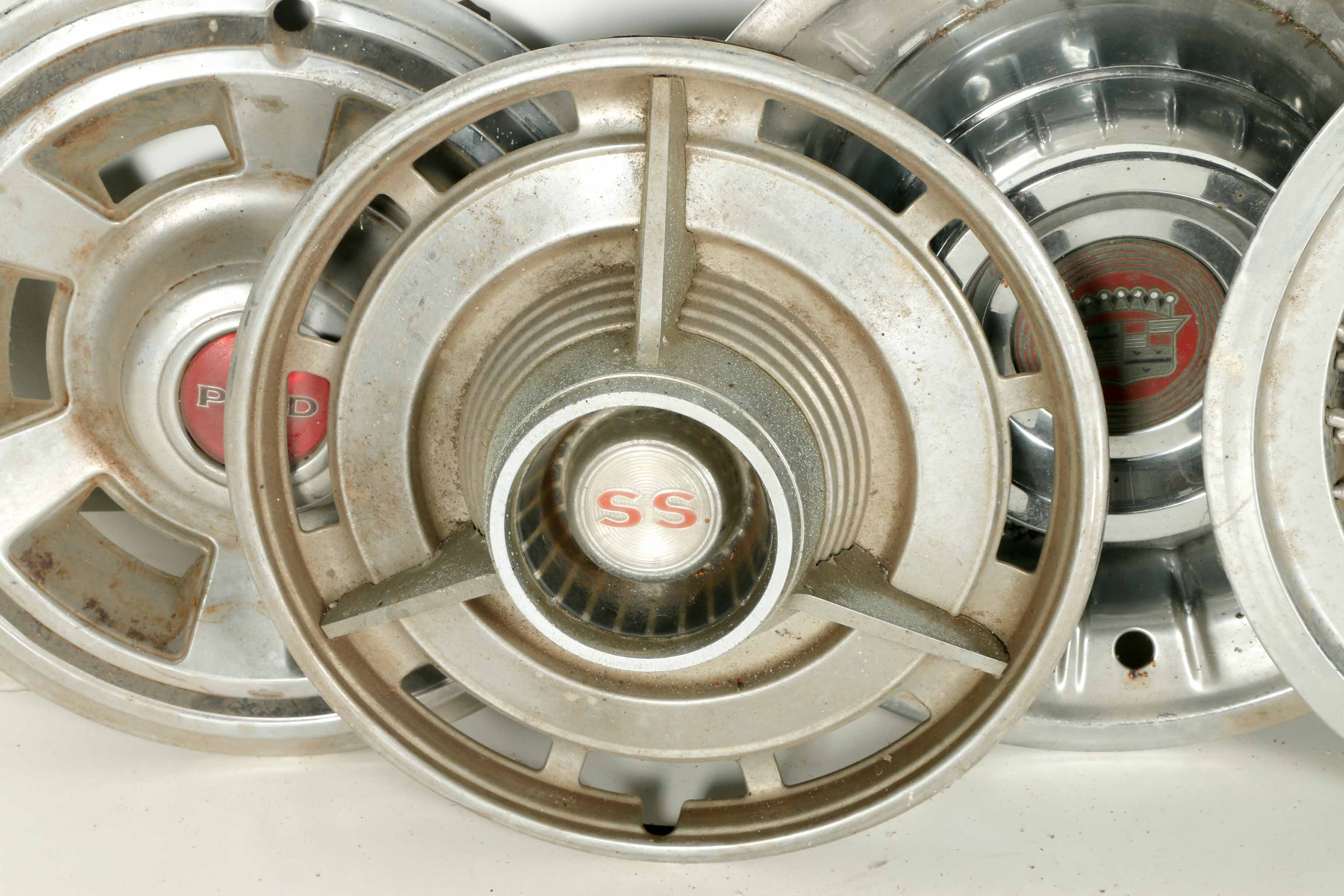 Rambler, Thunderbird, Cadillac and Other Vintage Hubcaps