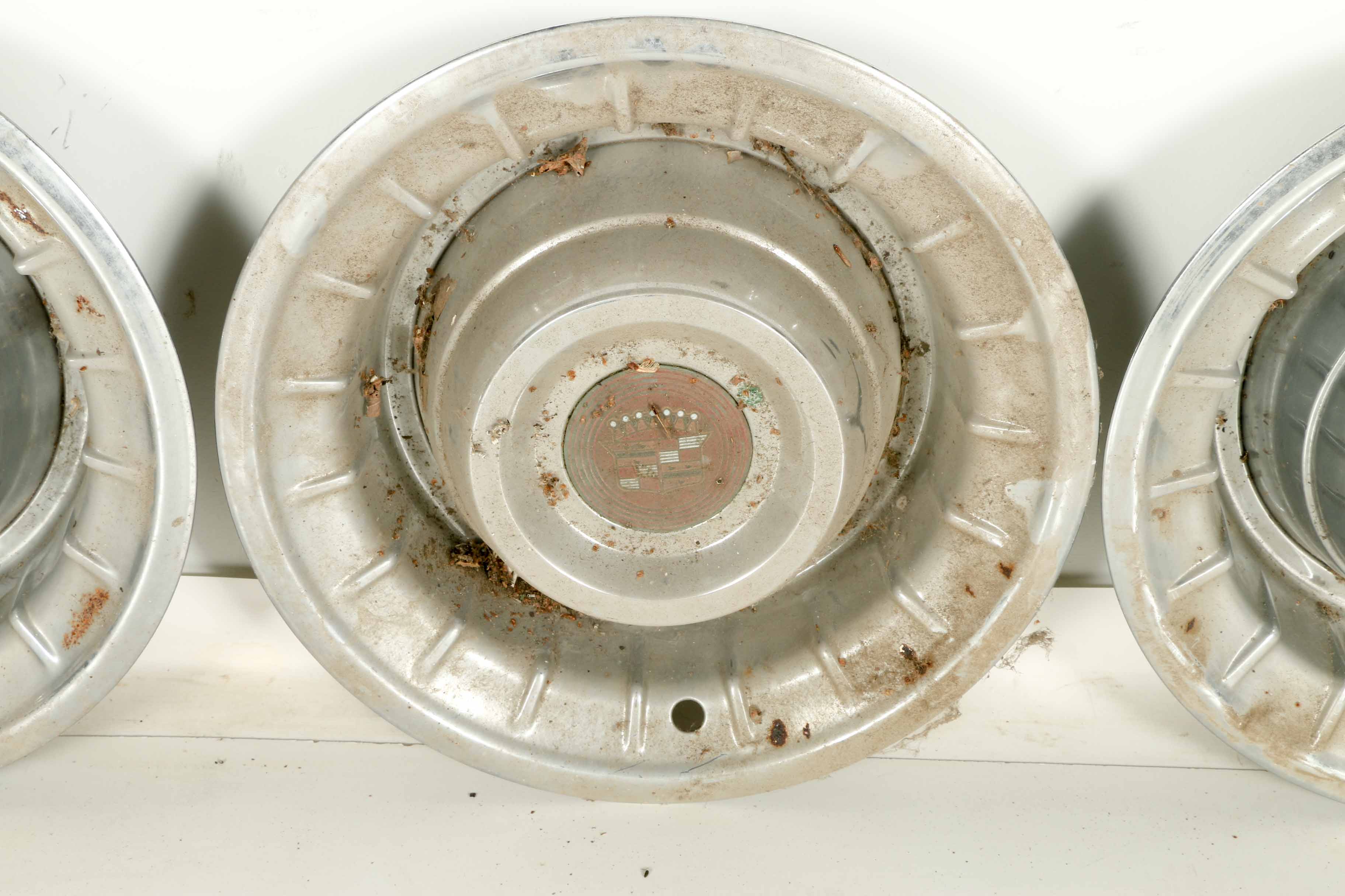 Rambler, Thunderbird, Cadillac and Other Vintage Hubcaps