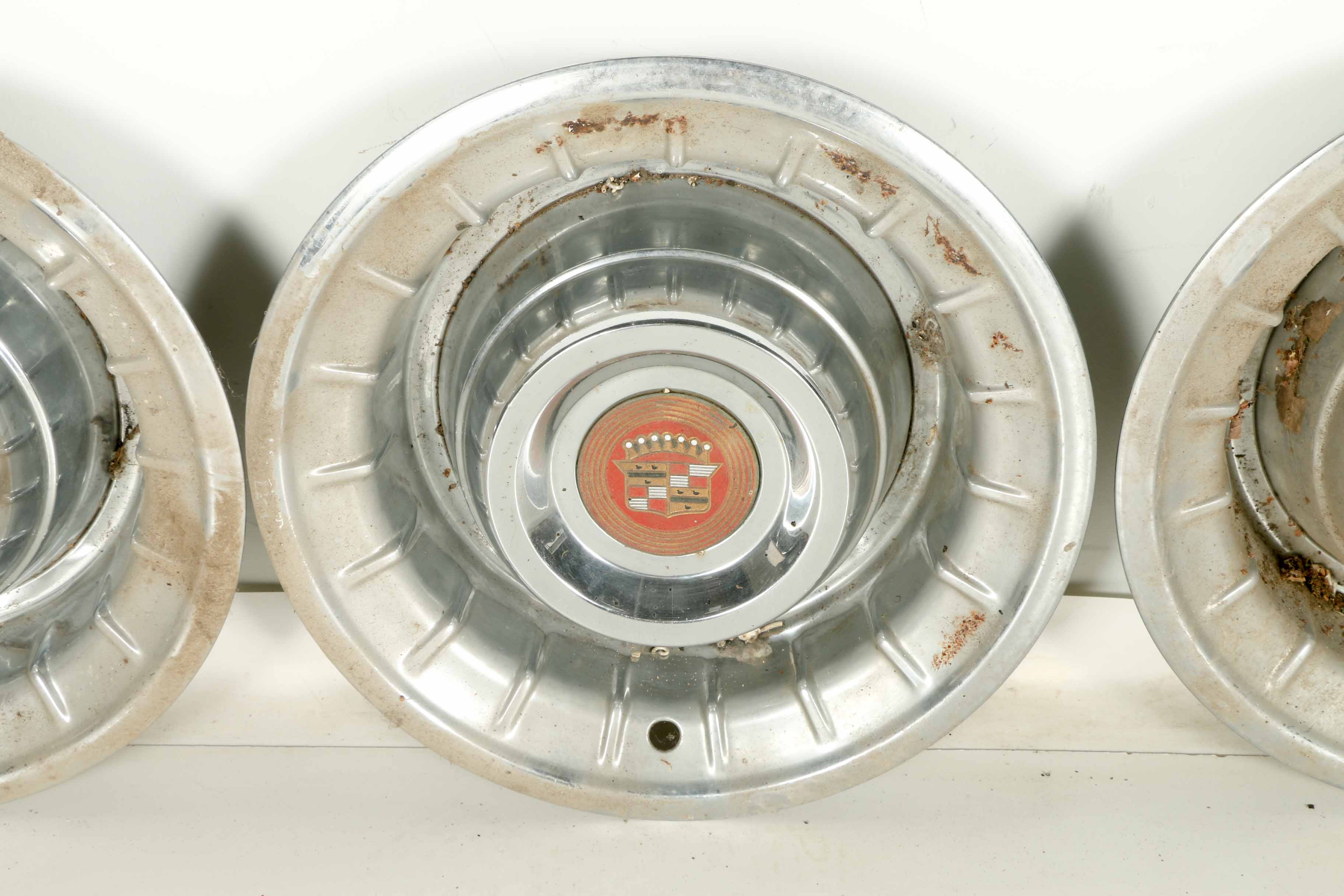 Rambler, Thunderbird, Cadillac and Other Vintage Hubcaps