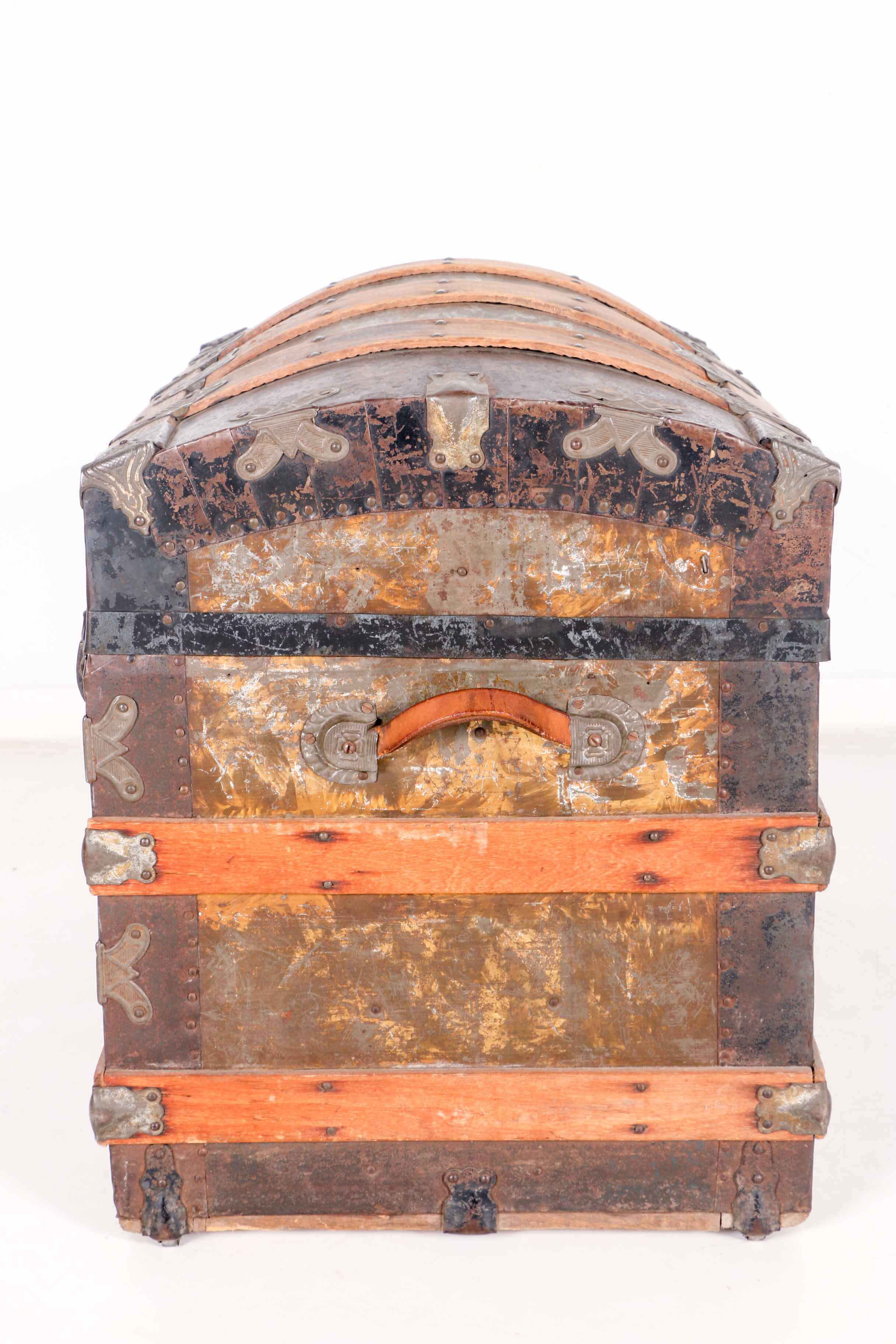 Vintage Wood Dome Trunk