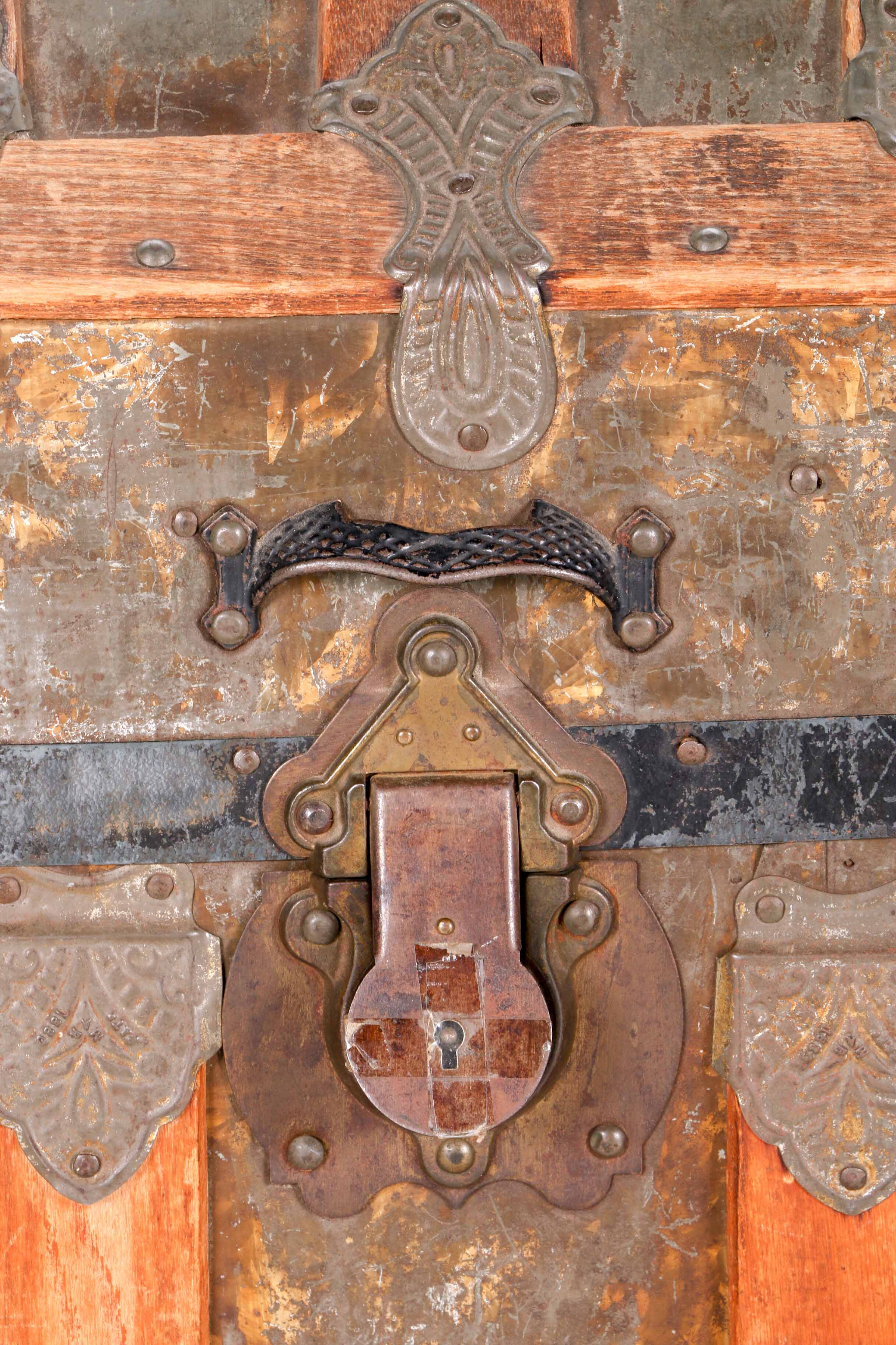 Vintage Wood Dome Trunk