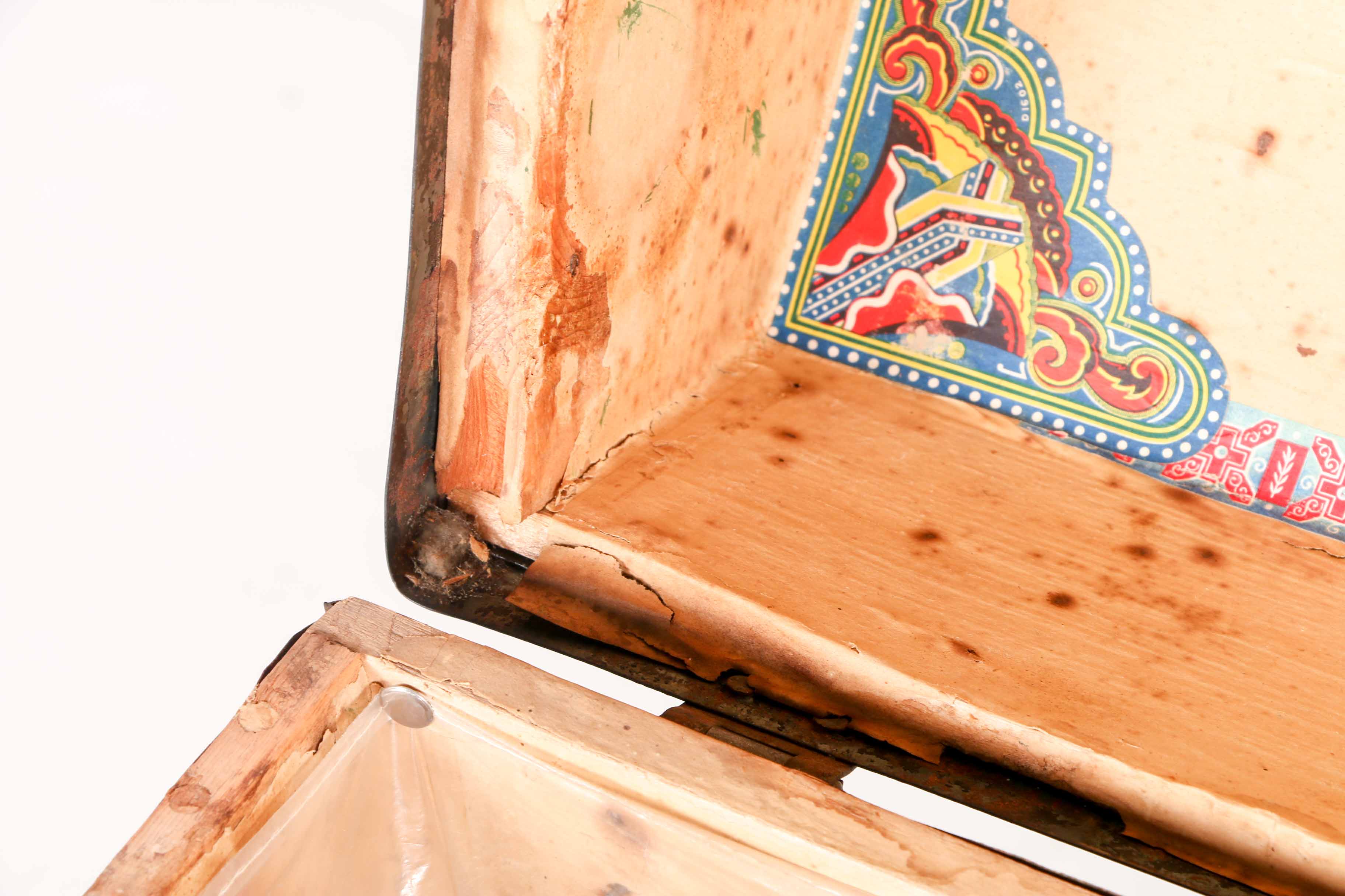 Vintage Wood Dome Trunk