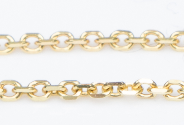 14K Yellow Gold and Diamond Crown Pendant Necklace