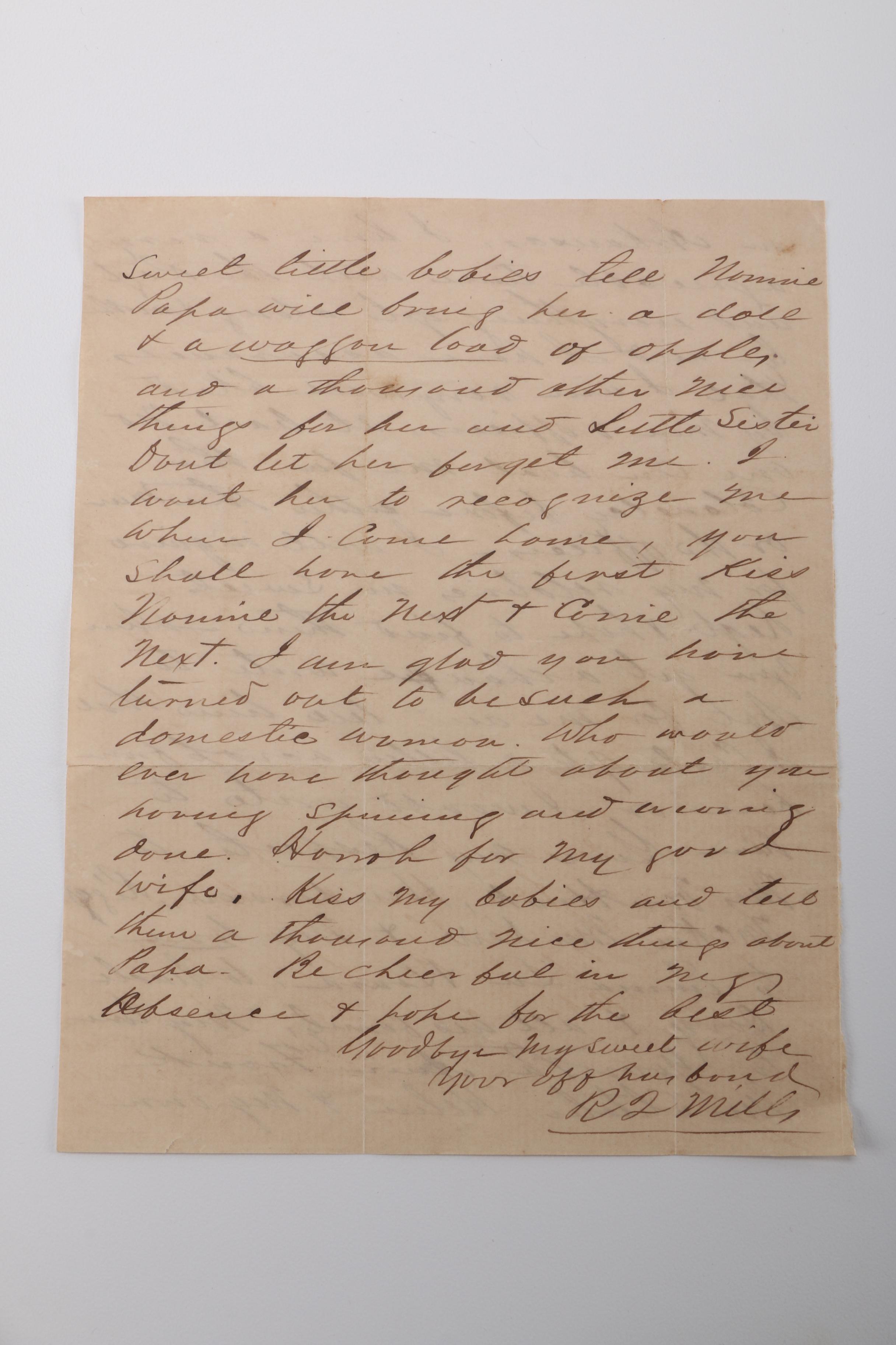 1862 Civil War Era Letter
