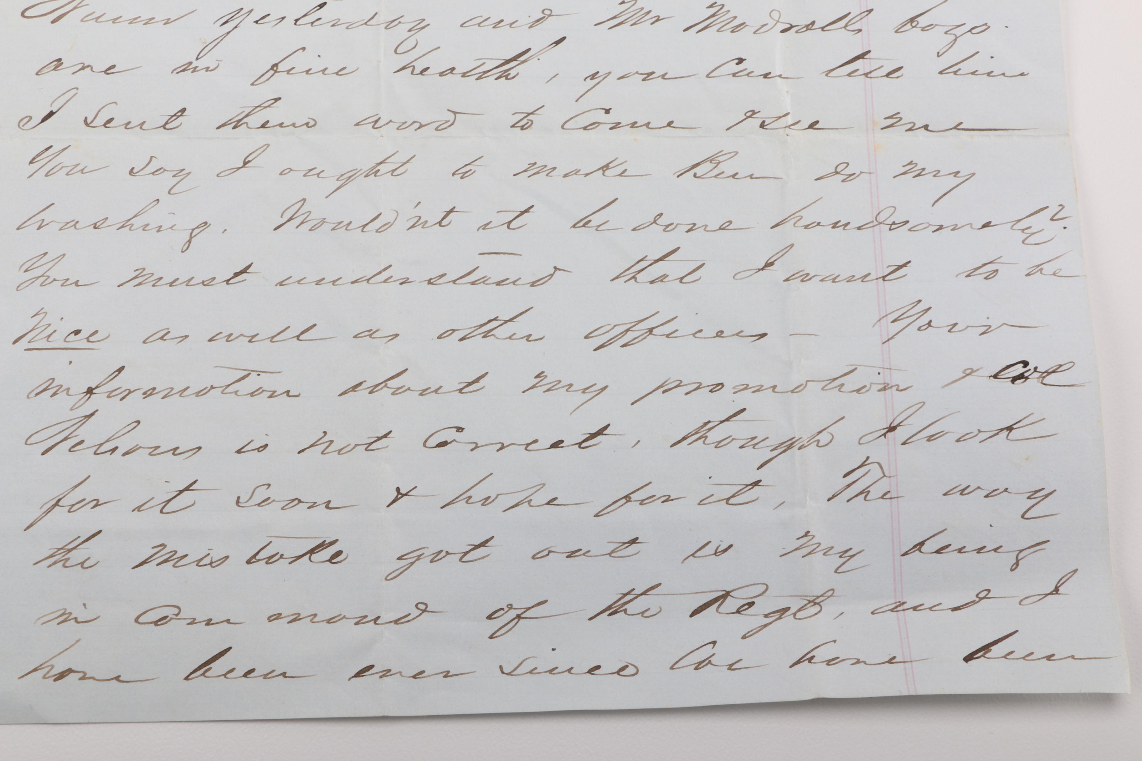 1862 Civil War Era Letter