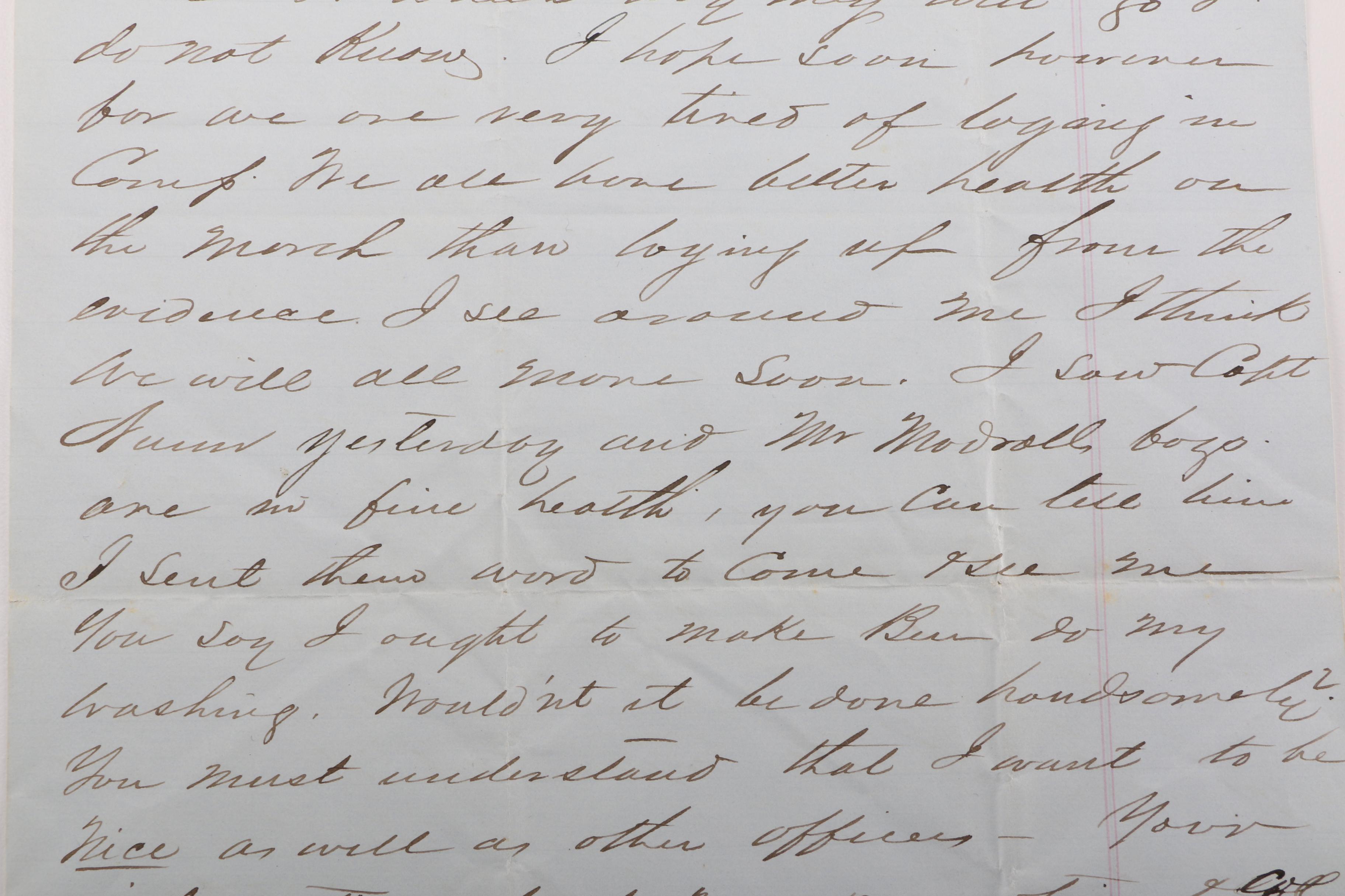 1862 Civil War Era Letter