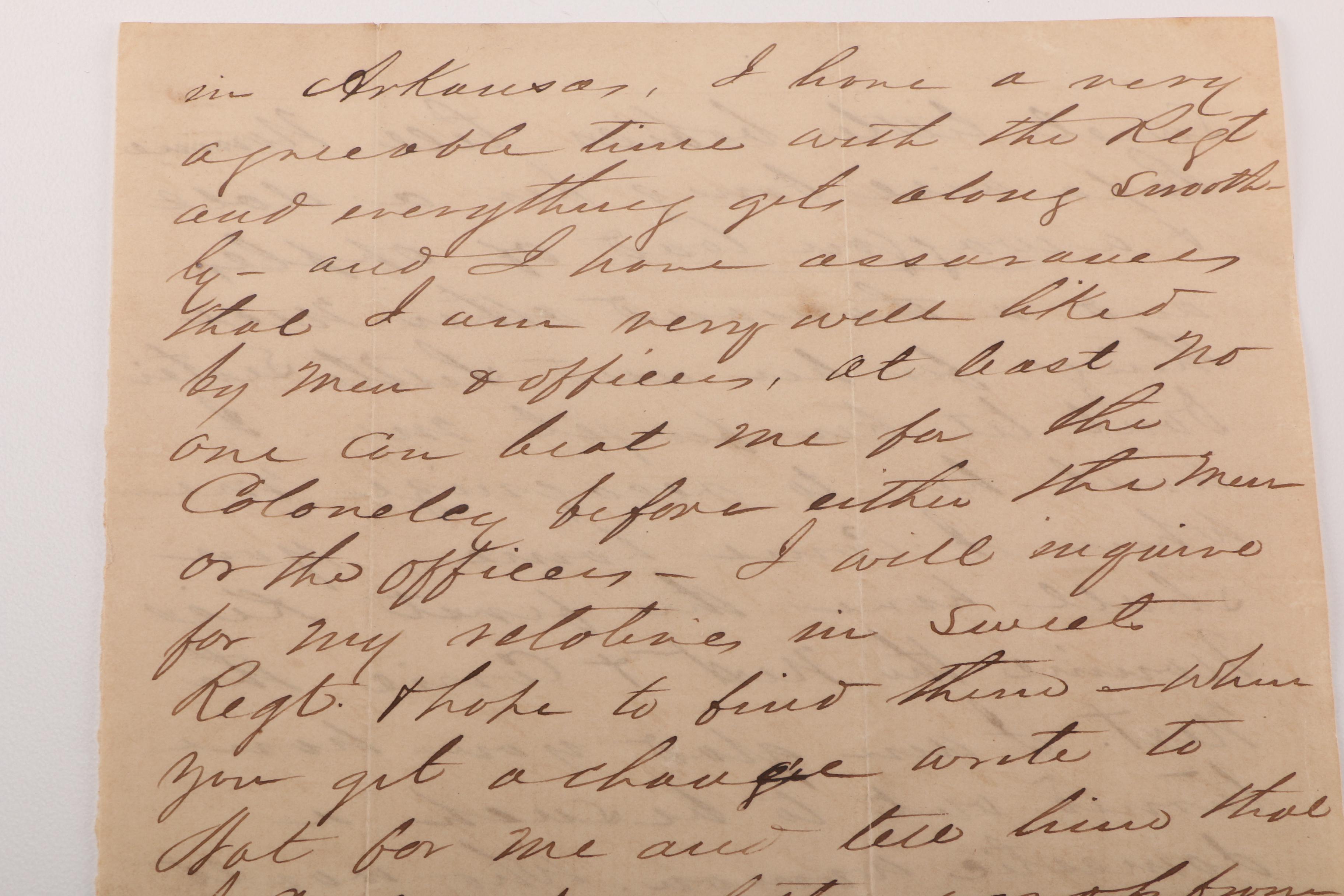 1862 Civil War Era Letter