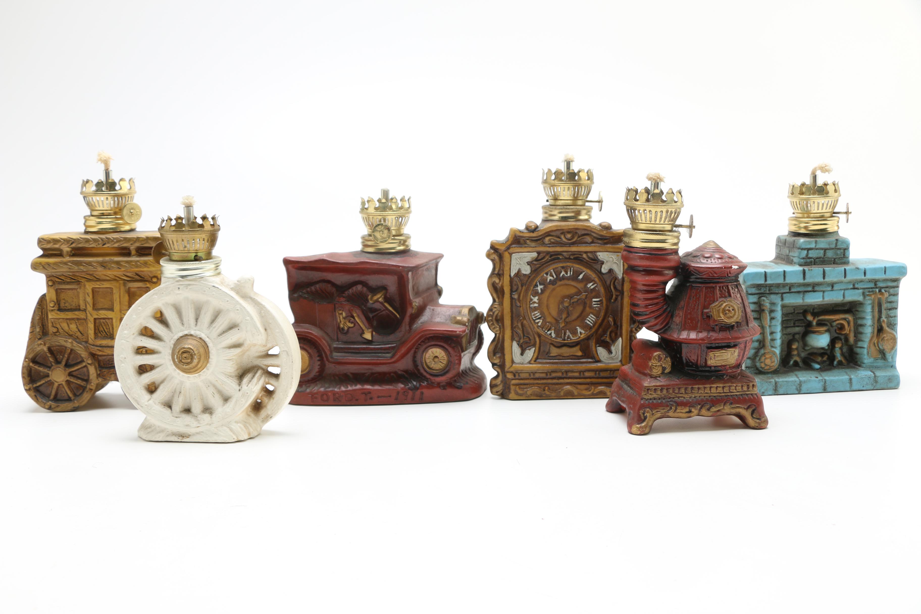 Assortment of Ceramic Oil Lamps