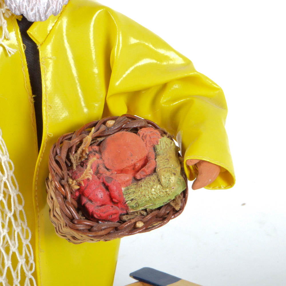 Vintage Andre Guigon Fisherman Figurine