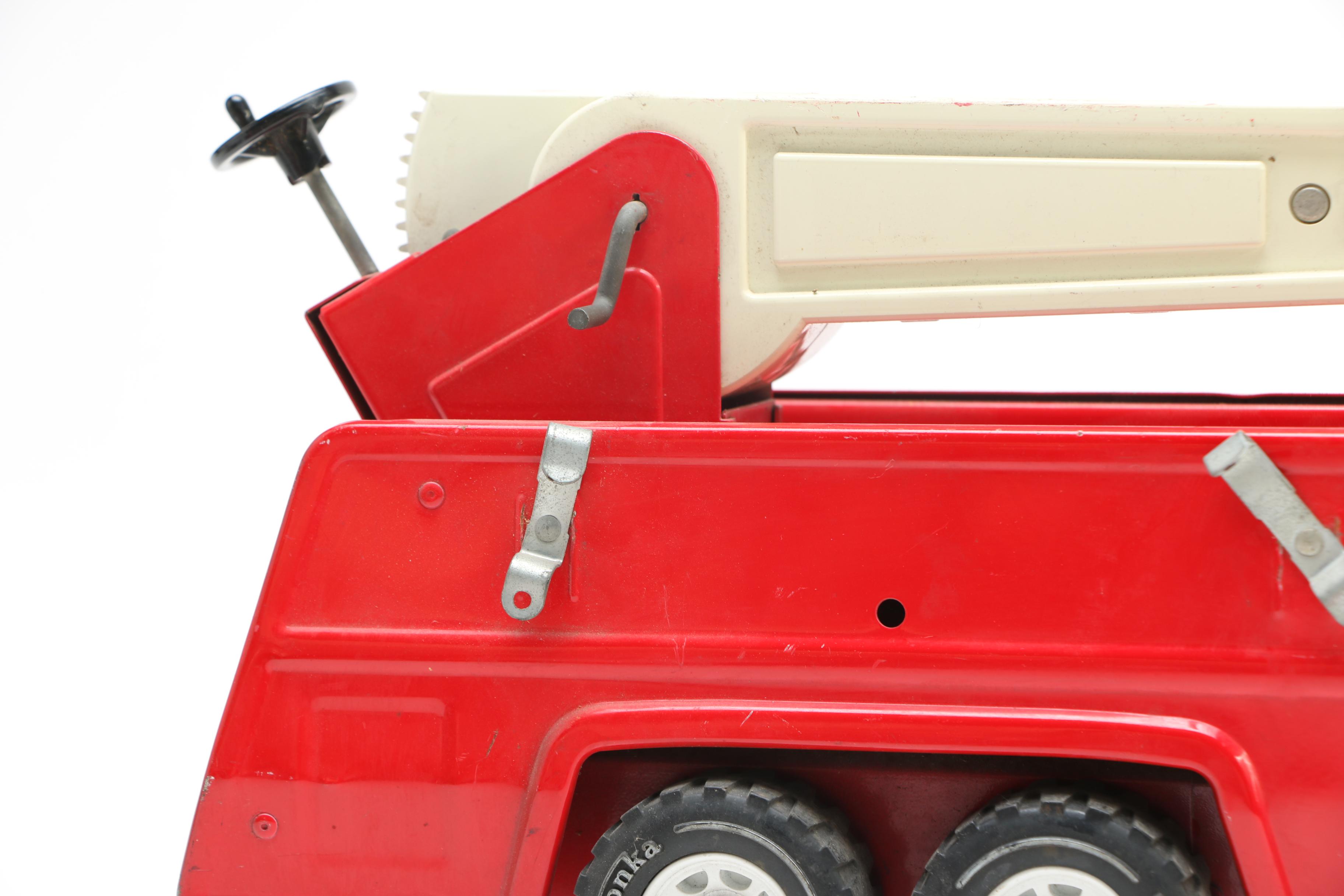 Vintage Metal Toy Fire Trucks Including Tonka