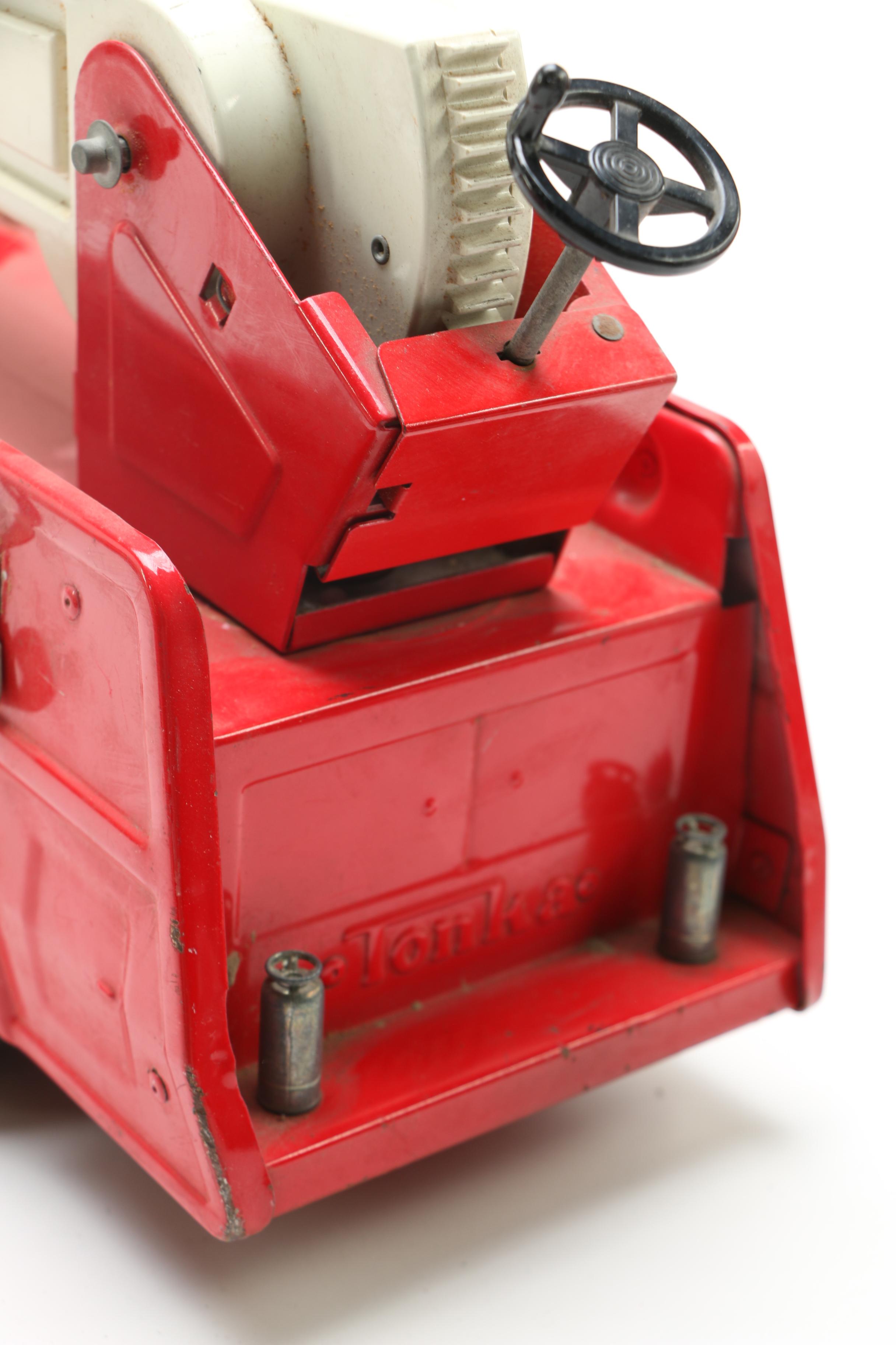 Vintage Metal Toy Fire Trucks Including Tonka