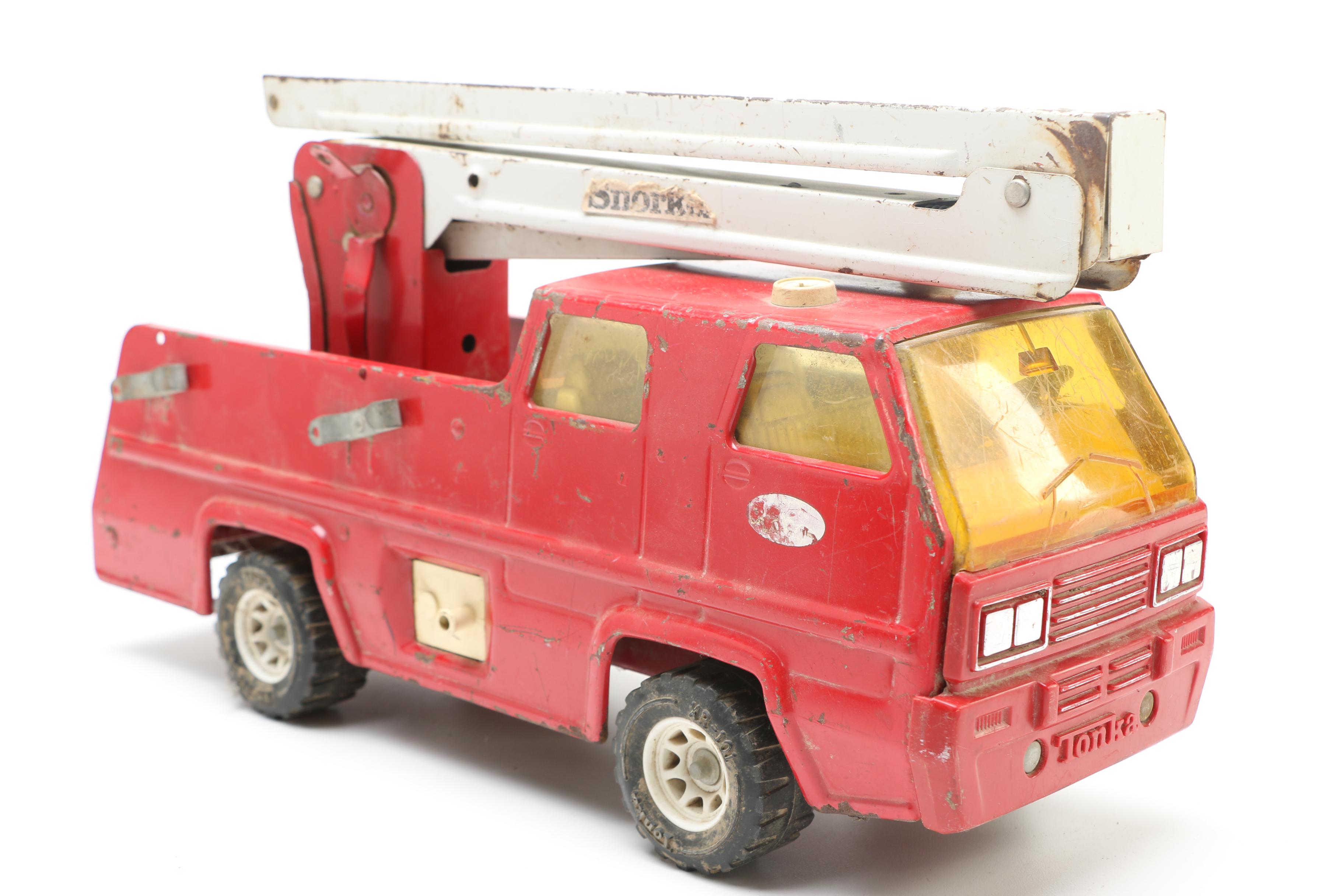 Vintage Metal Toy Fire Trucks Including Tonka