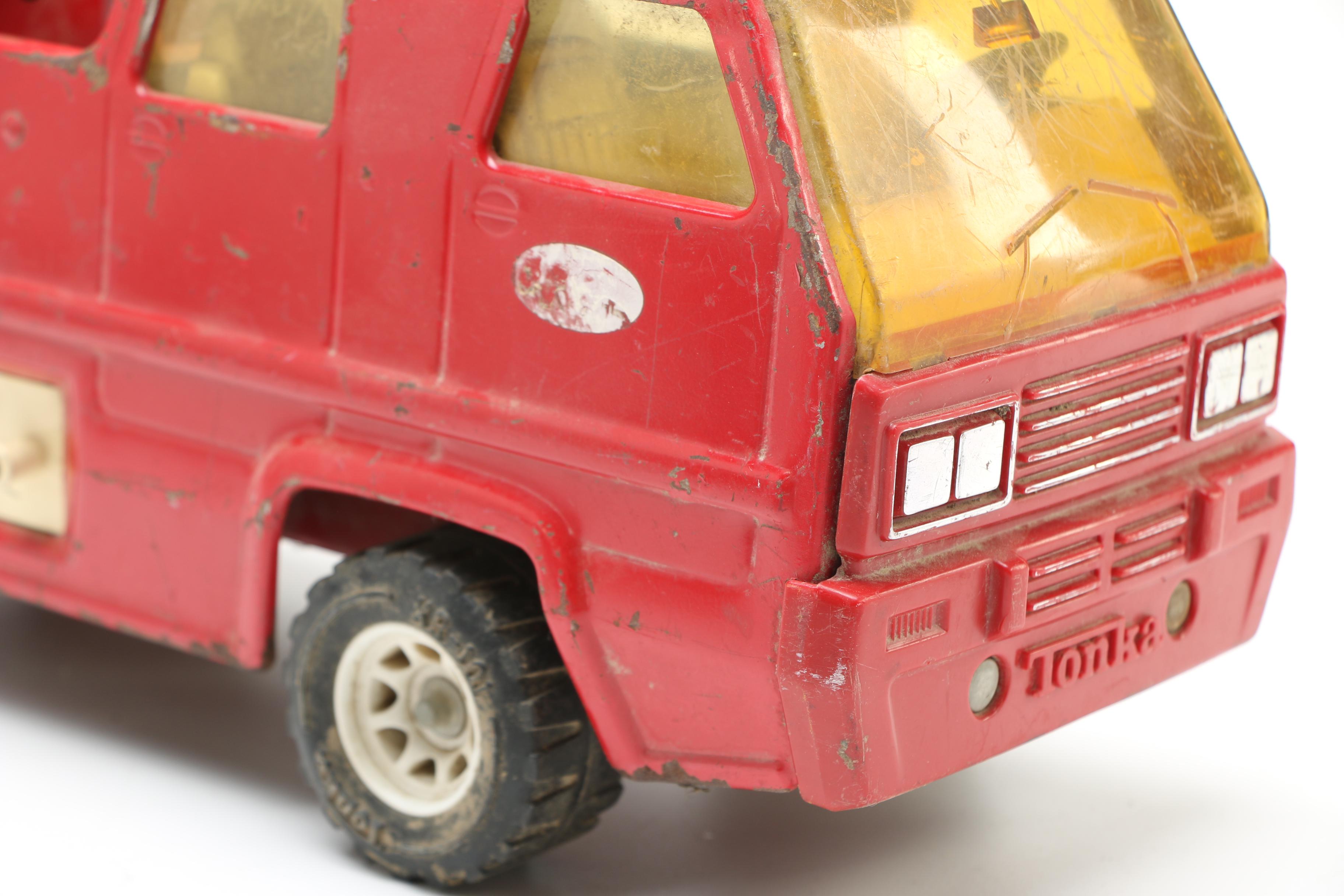Vintage Metal Toy Fire Trucks Including Tonka
