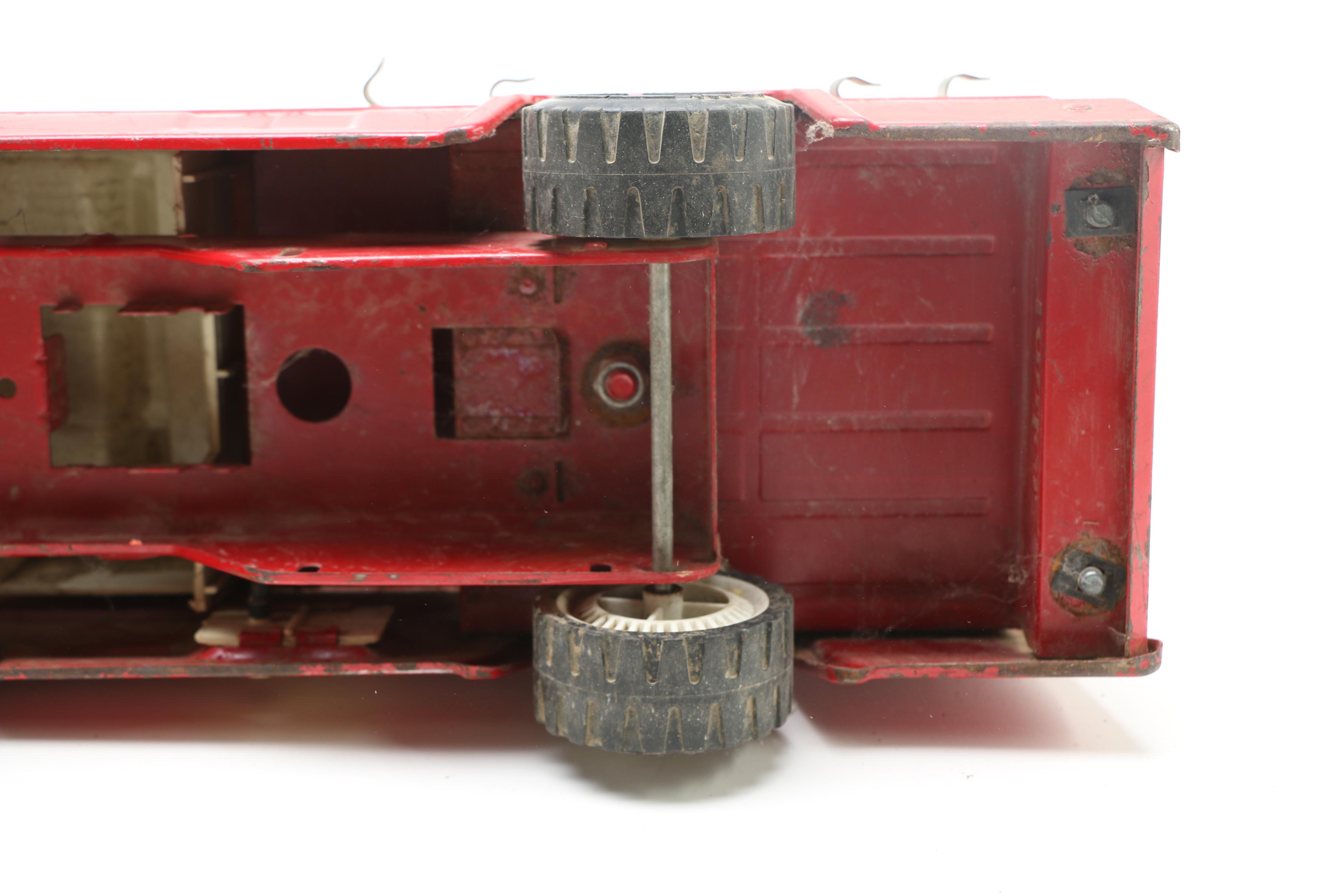 Vintage Metal Toy Fire Trucks Including Tonka