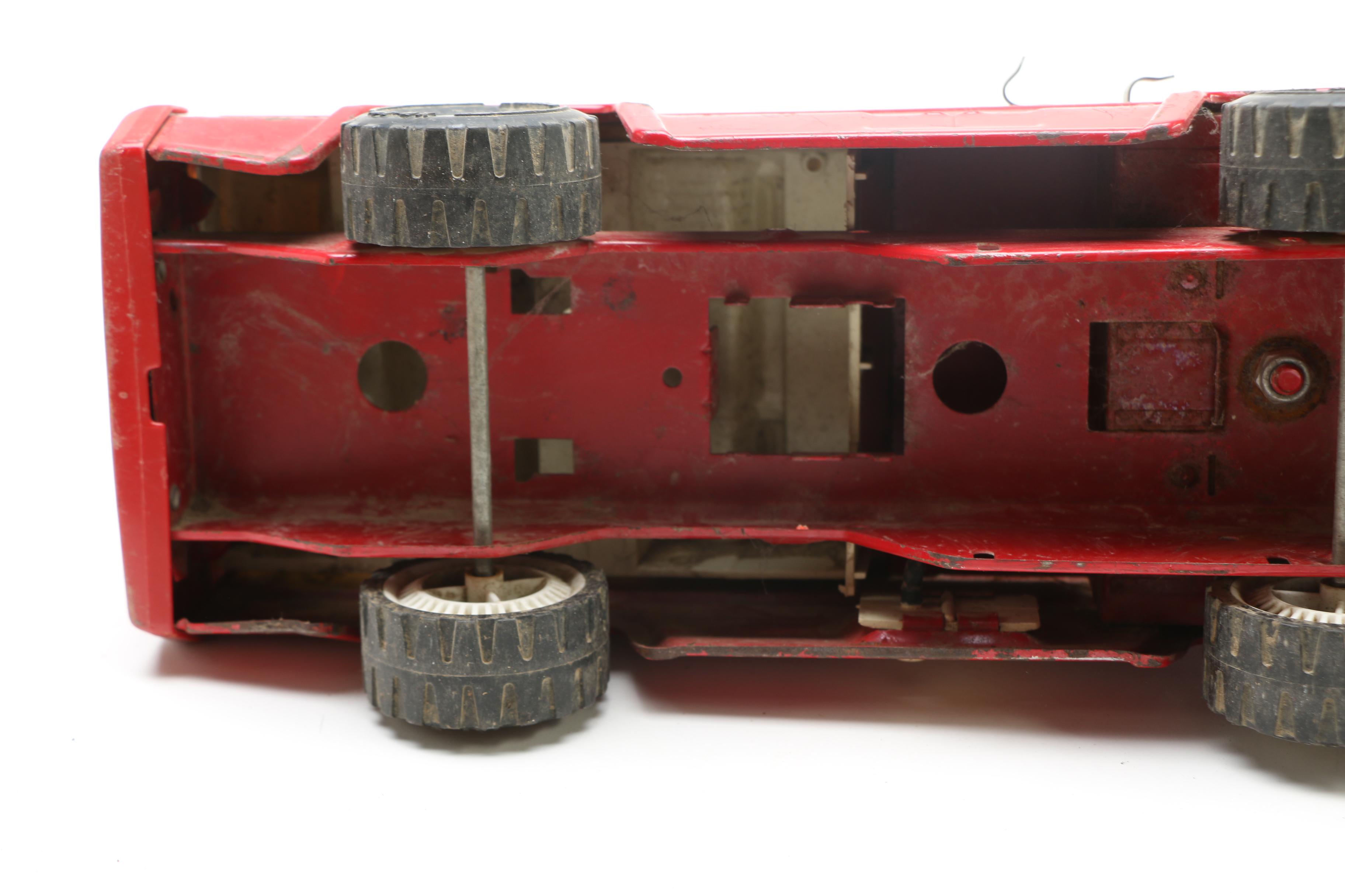 Vintage Metal Toy Fire Trucks Including Tonka