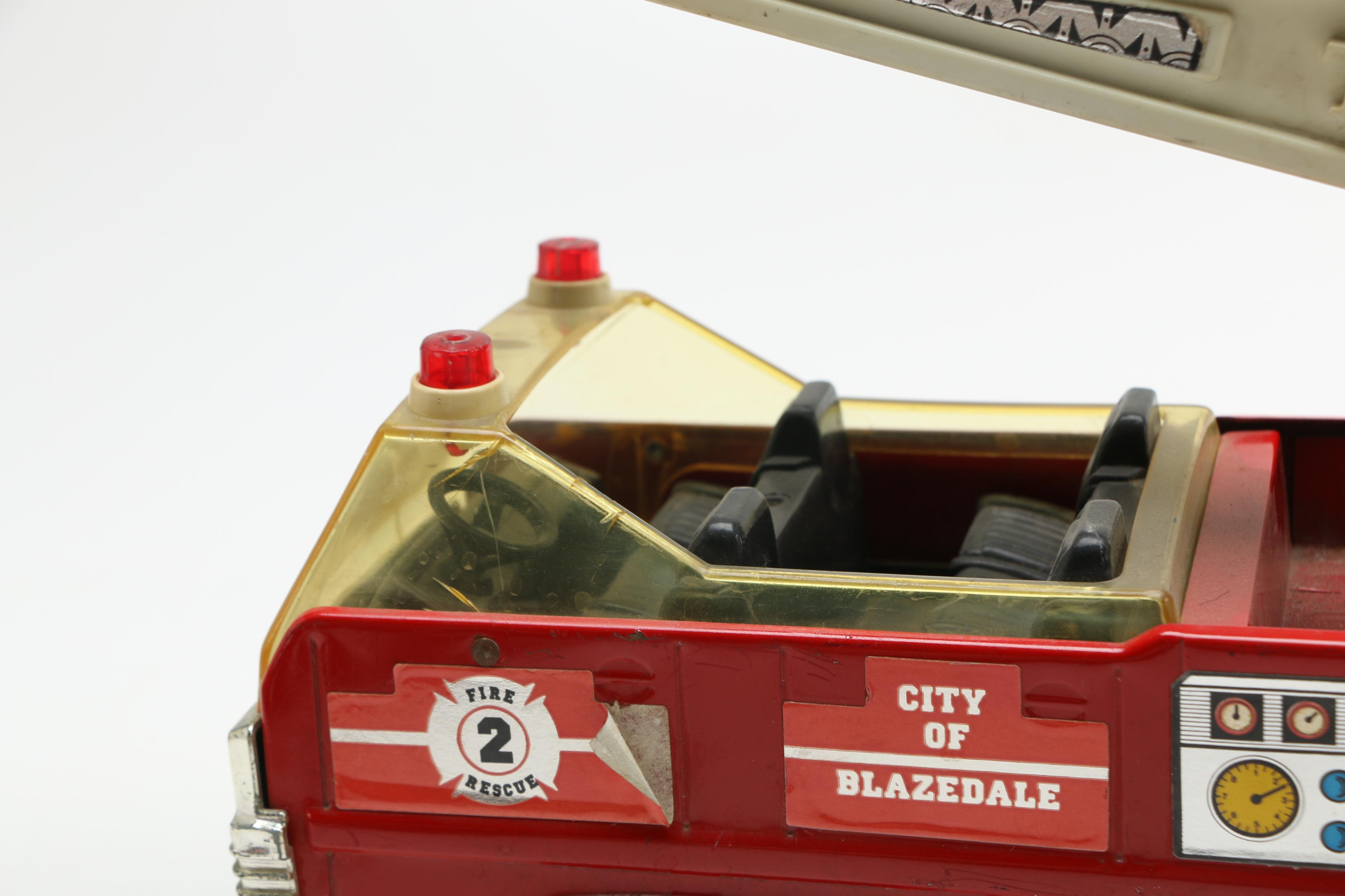 Vintage Metal Toy Fire Trucks Including Tonka