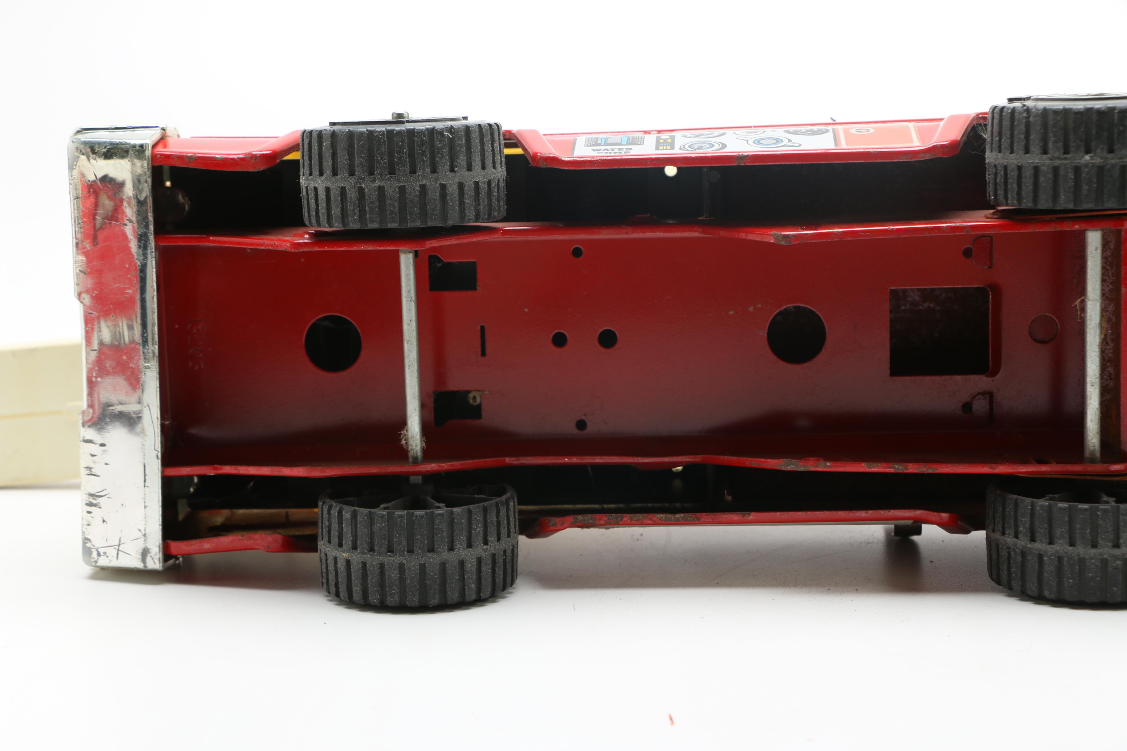 Vintage Metal Toy Fire Trucks Including Tonka