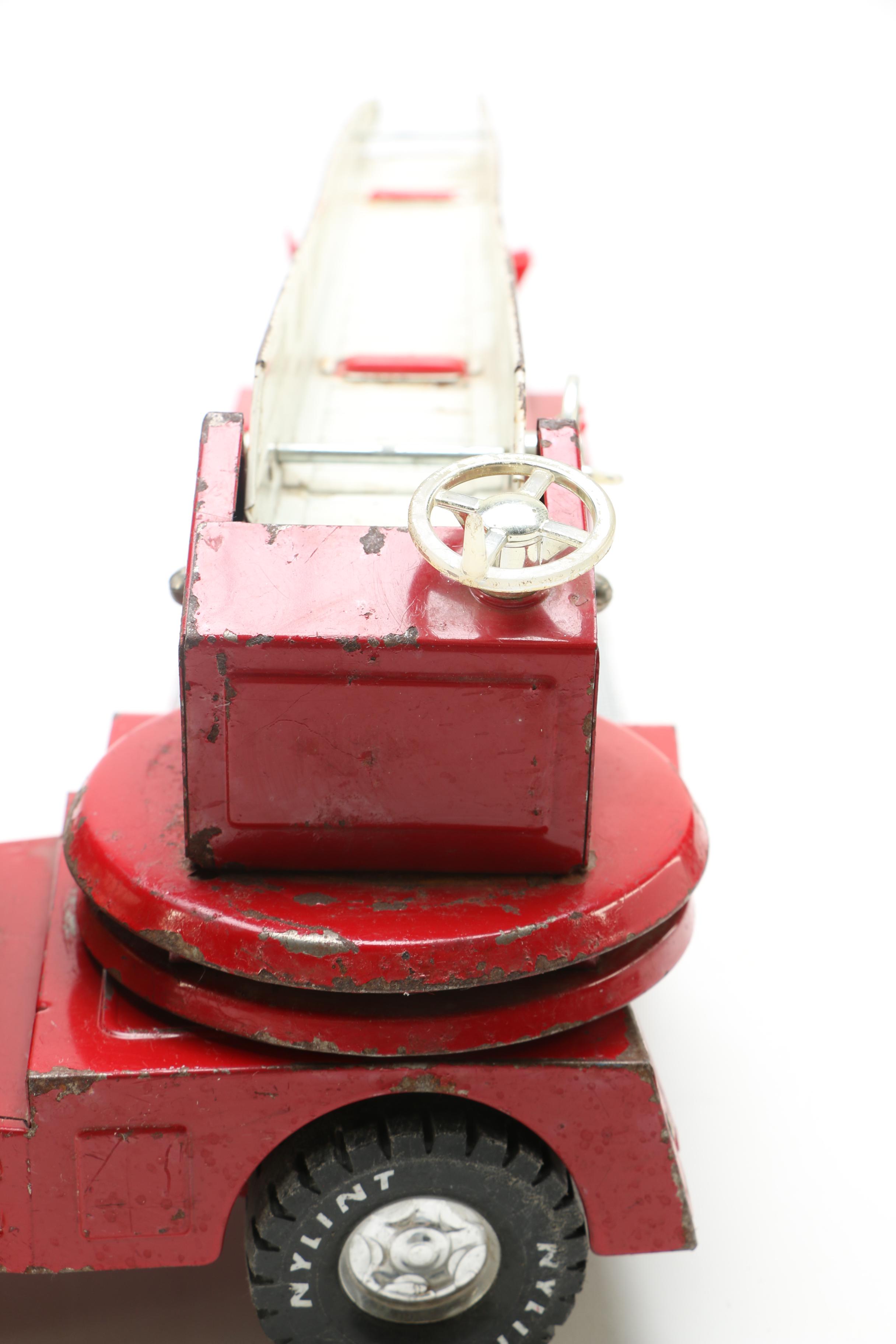 Vintage Metal Toy Fire Trucks Including Tonka