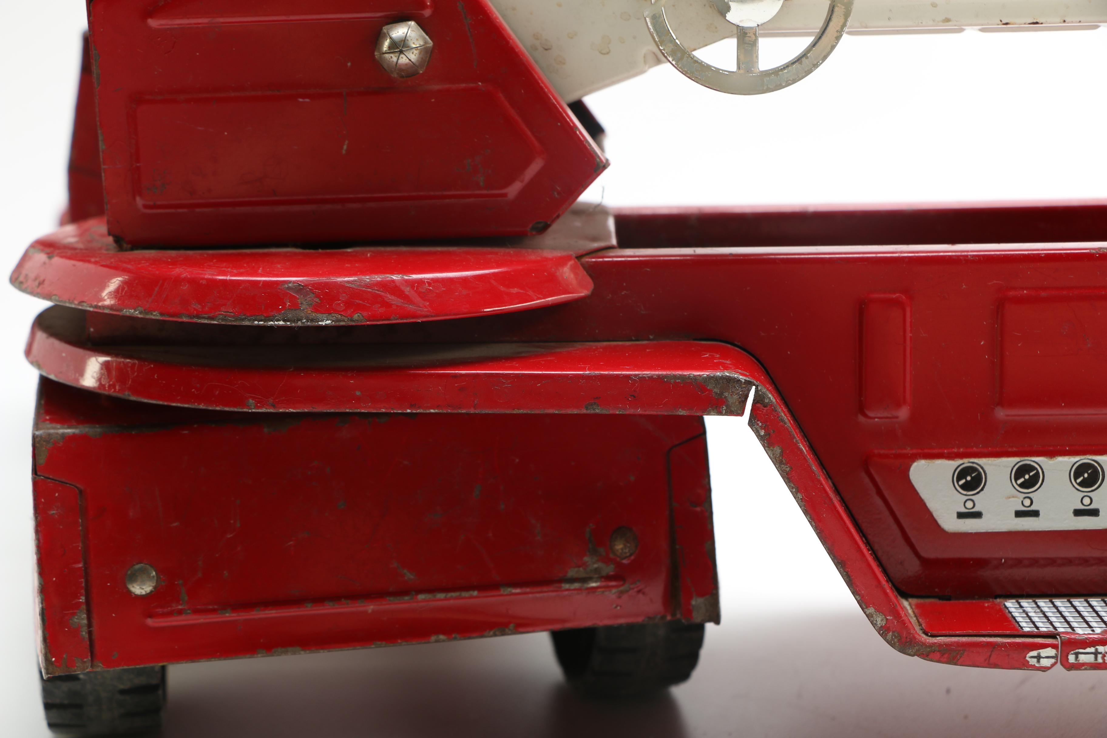 Vintage Metal Toy Fire Trucks Including Tonka