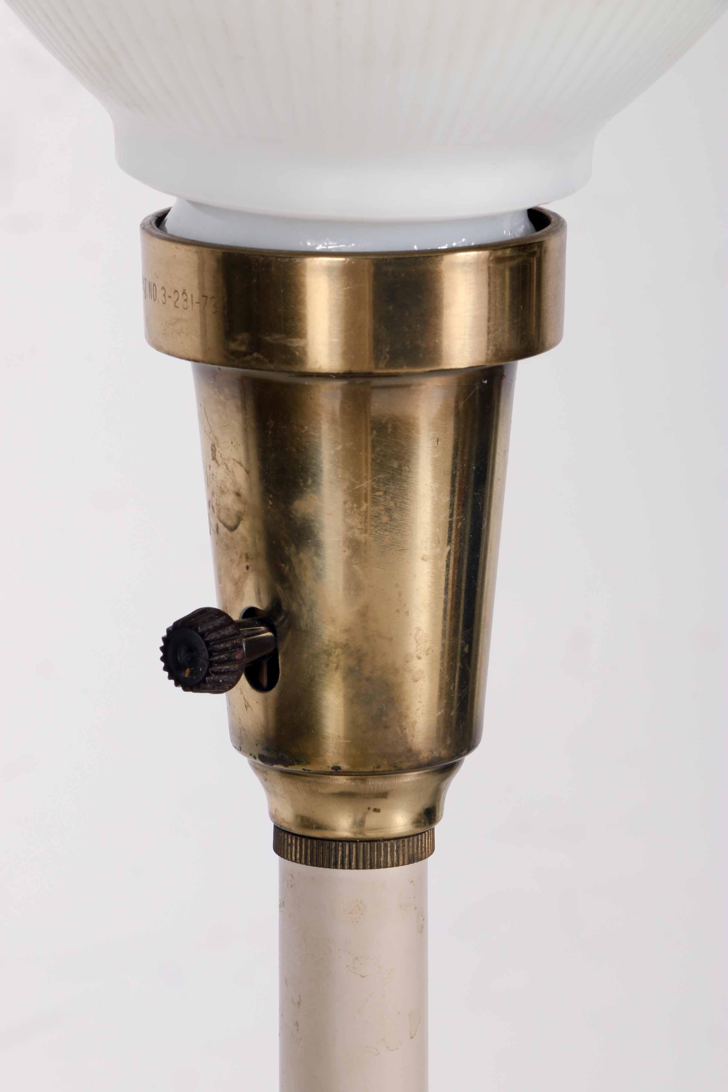 Mid-Century Table With Lamp