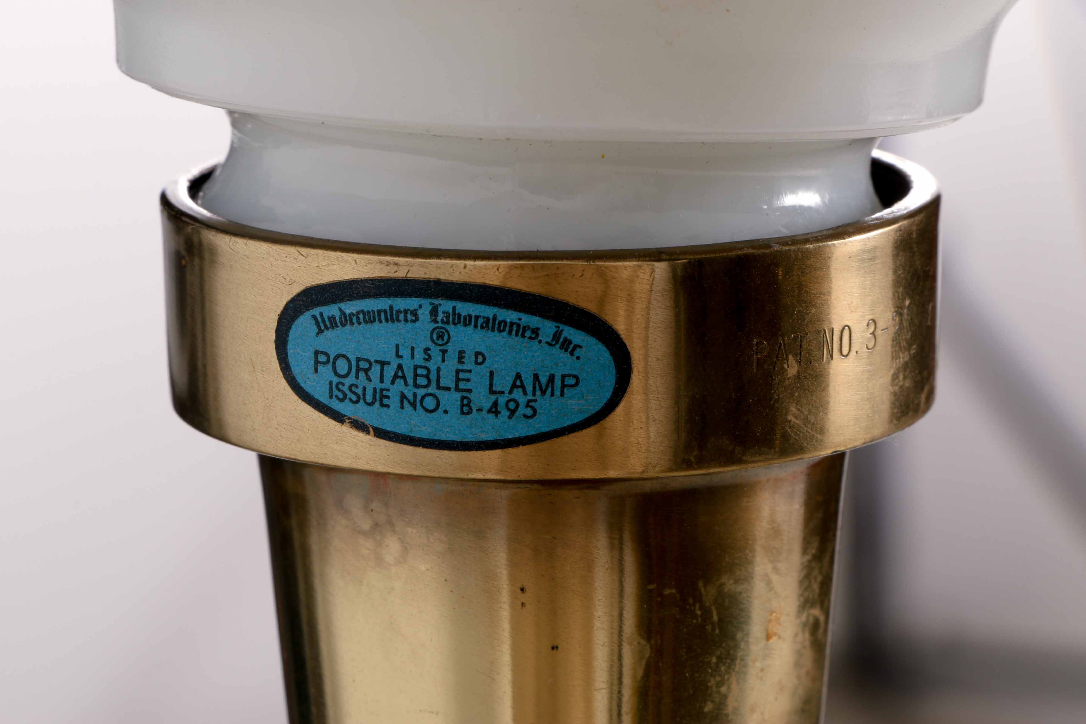 Mid-Century Table With Lamp